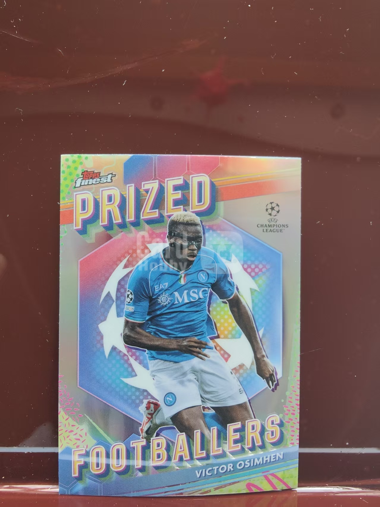 2024 Topps Finest Victor Osimhen 奥西姆亨 那不勒斯  典范球员特卡 银折 欧冠 卡品如图 C021E