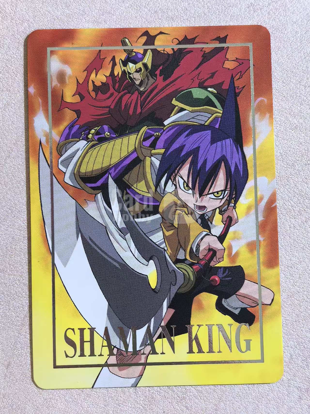 STAR CHILD 《通灵王》系列 “道莲 & 马孙” 编号KIBA679 烫银特典卡 卡边有瑕 卡品如图