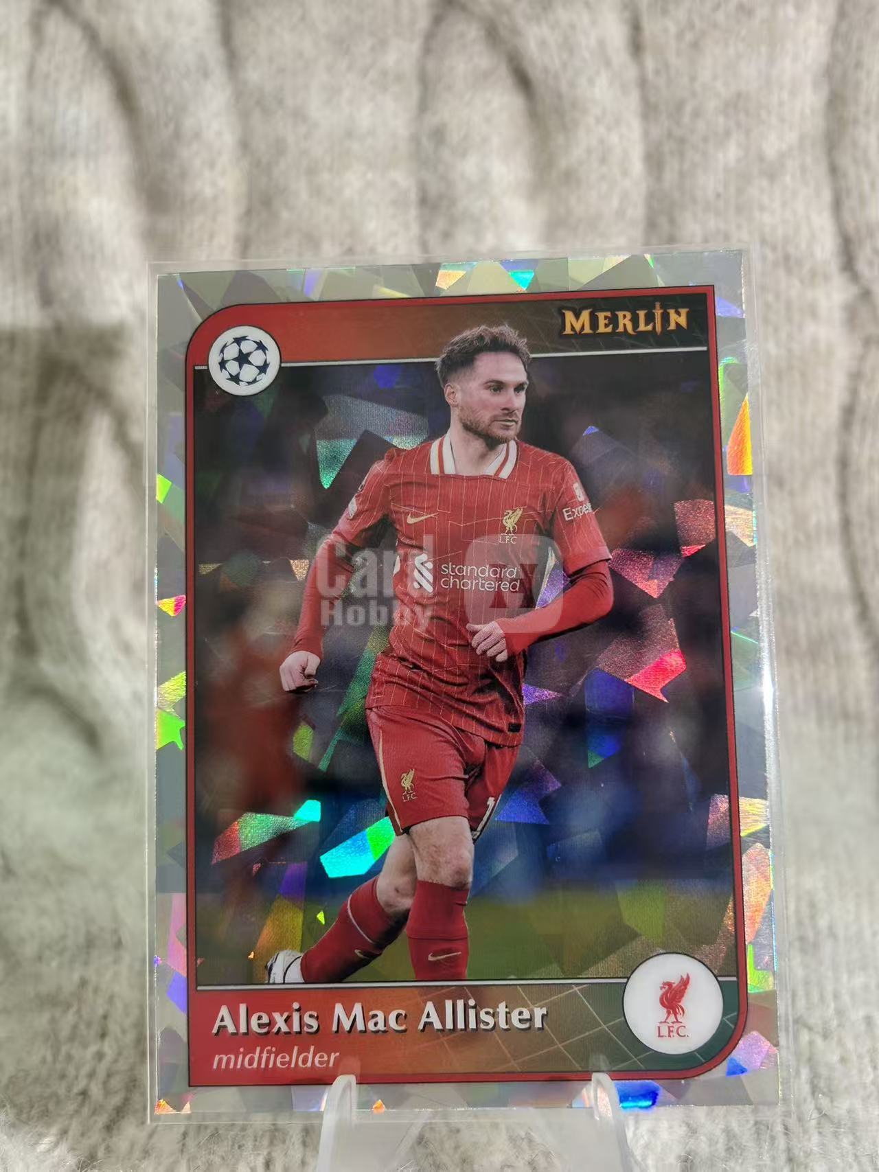 2024-25 Topps UEFA Champions League Alexis Mac Allister 欧冠,亚历克西斯・麦卡利斯特,效力利物浦,阿根廷中场,世界杯冠军成员,传射能力均衡