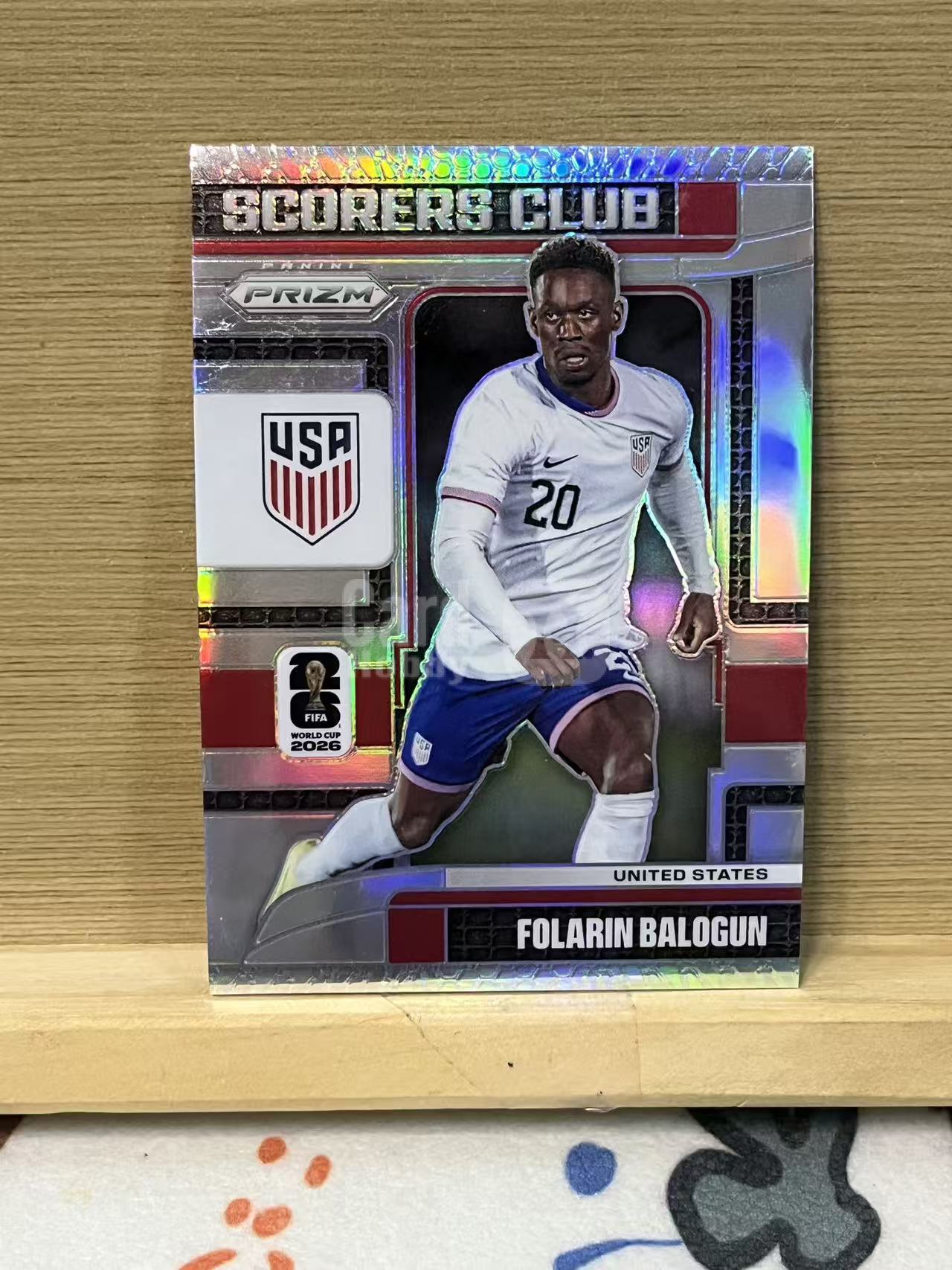 2026 Panini World Cup Prizm Folarin Balogun 巴洛贡 特卡 美国 银折 世界杯 实卡精美 卡品如图 LA-1