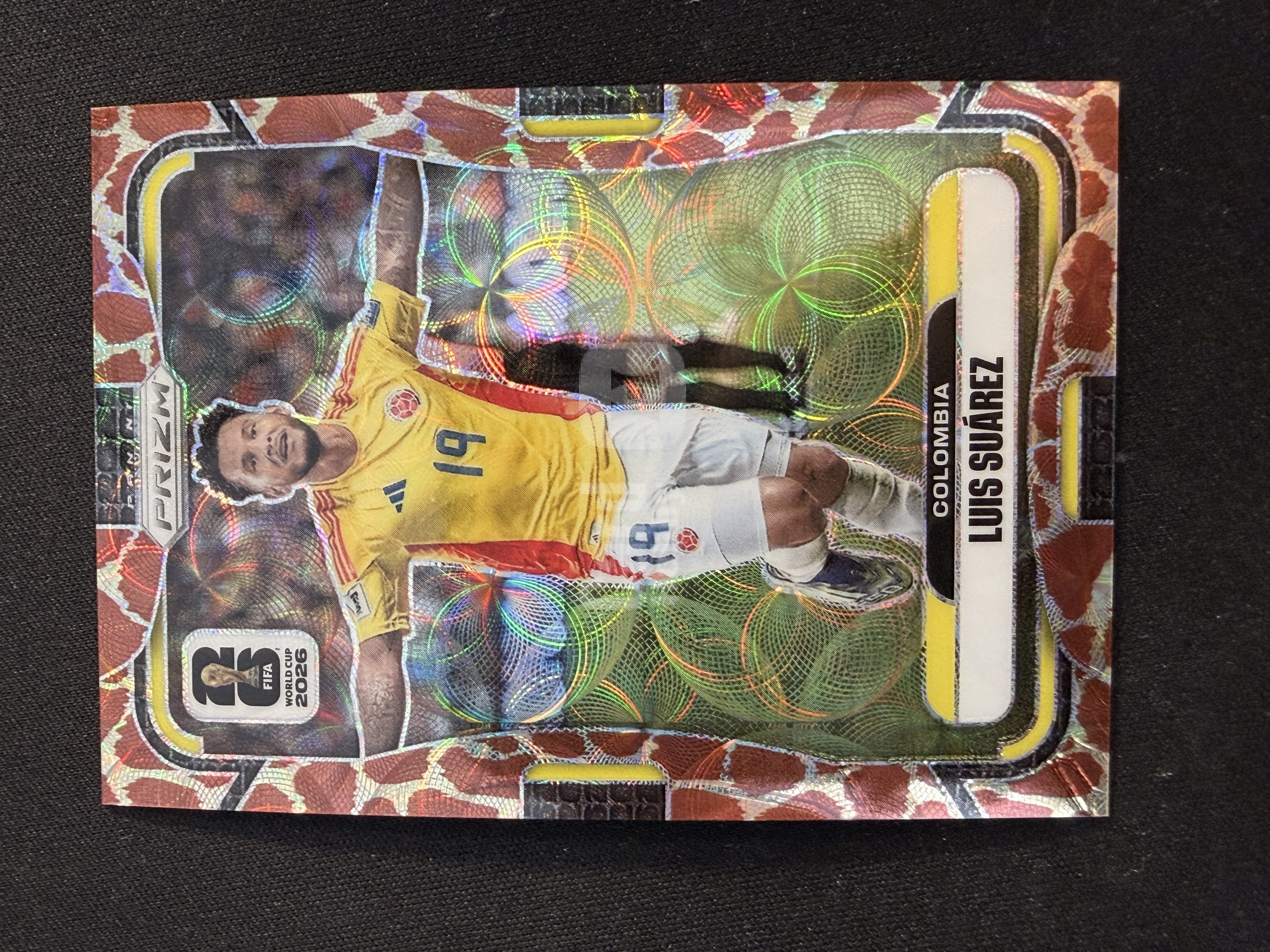 2026 Panini Prizm World Cup Choice Luis Suarez FIFA 世界杯 哥伦比亚 路易斯 苏亚雷斯 老虎圈圈折 Choice独占 大比例 -ws