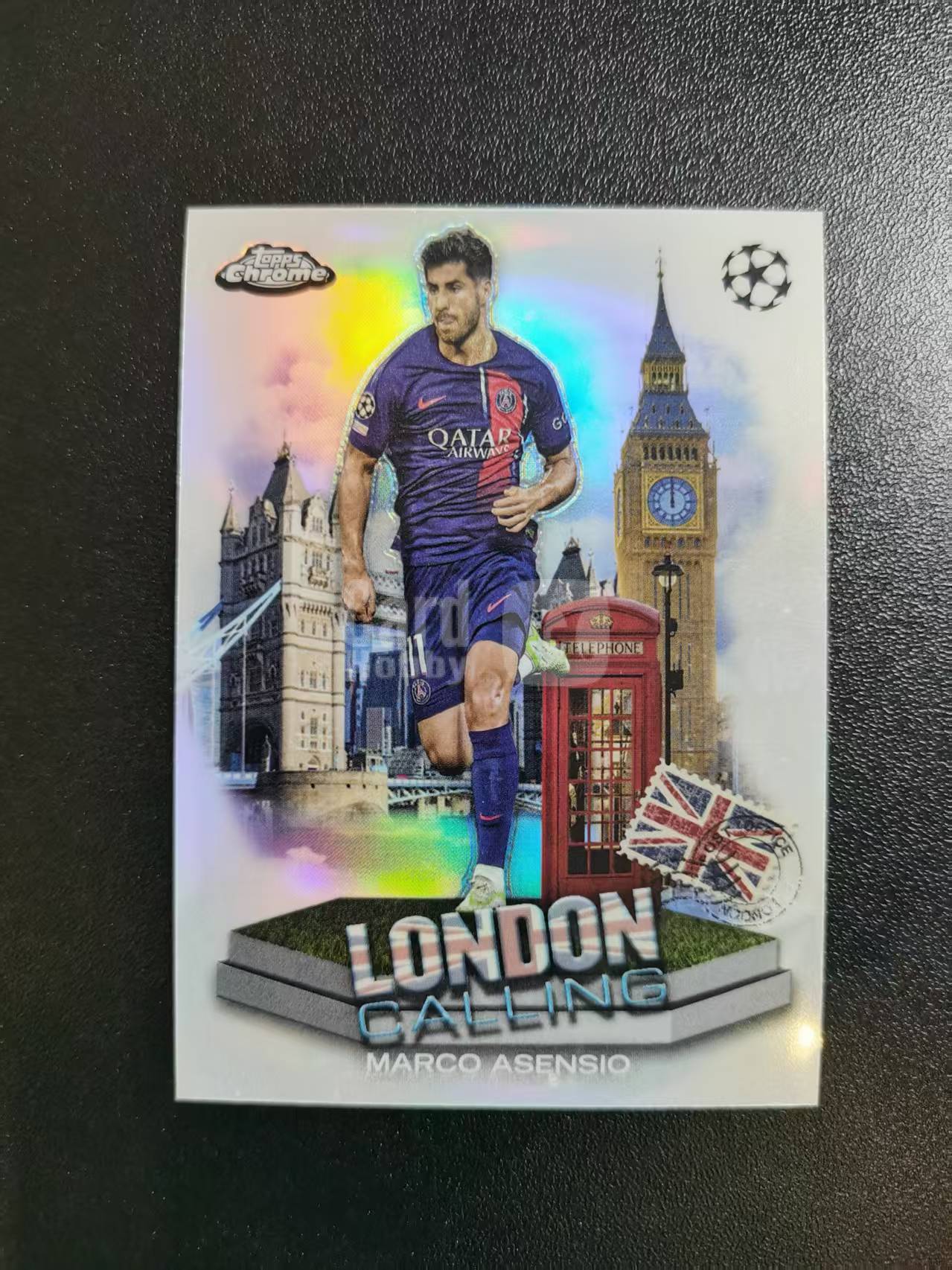 2024 Topps Chrome Marco Asensio 阿森西奥 大巴黎 伦敦召唤 TC欧冠 折射 收藏凑套 卡品如图 免费代拍CC06