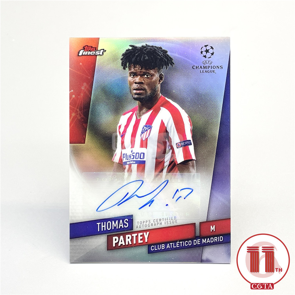 【CGTA】2019-20 Topps 欧冠Finest 马竞 帕尔特伊 银折 完美签字 划痕如图 加纳 阿森纳 马略卡 Thomas Partey 越秀山2642416 #HDH#