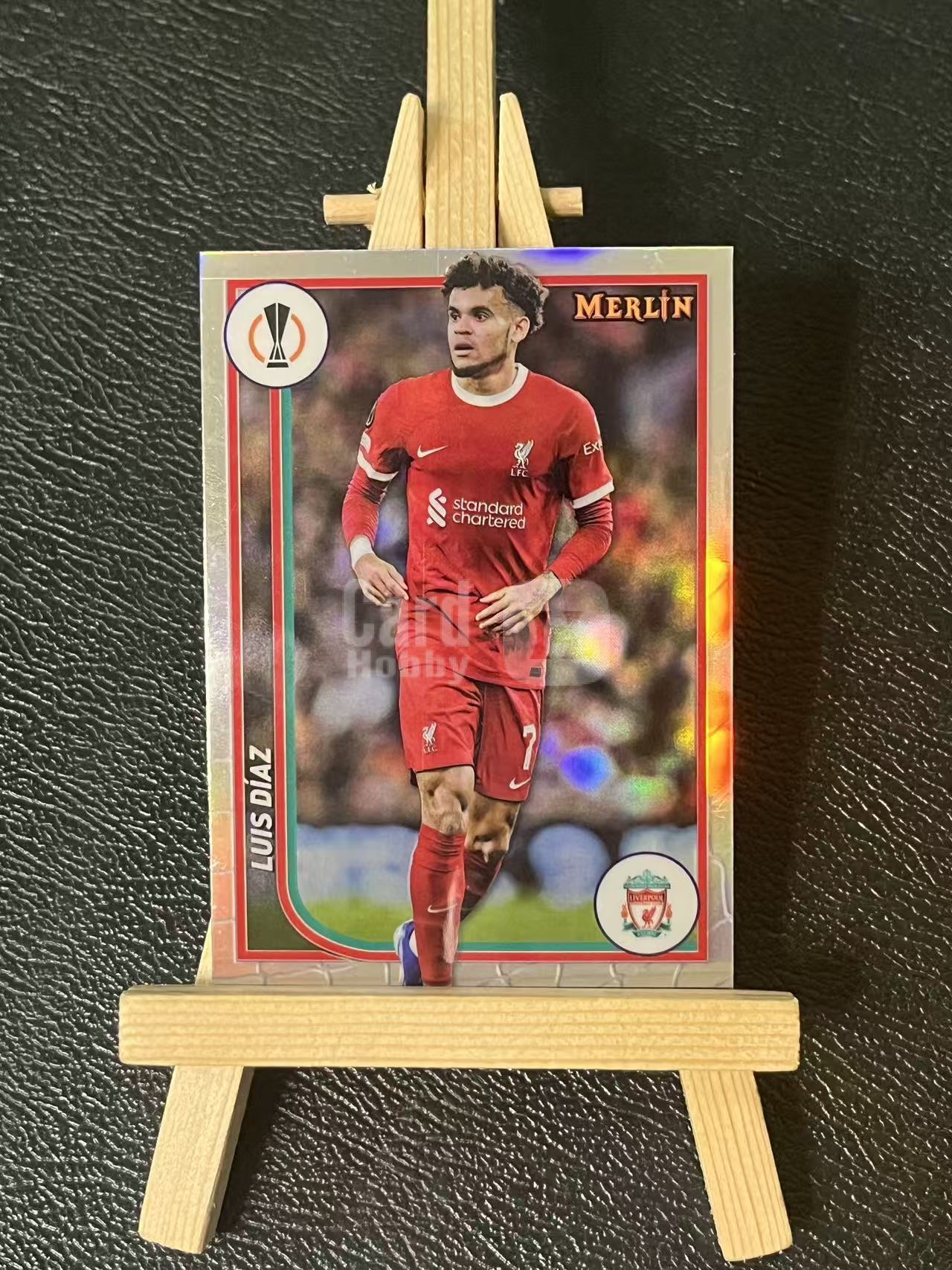 2024 Topps merlin luis diaz 路易斯 迪亚斯 拜仁 利物浦 欧冠 梅林 银折 实卡精美 卡品如图 LZ5