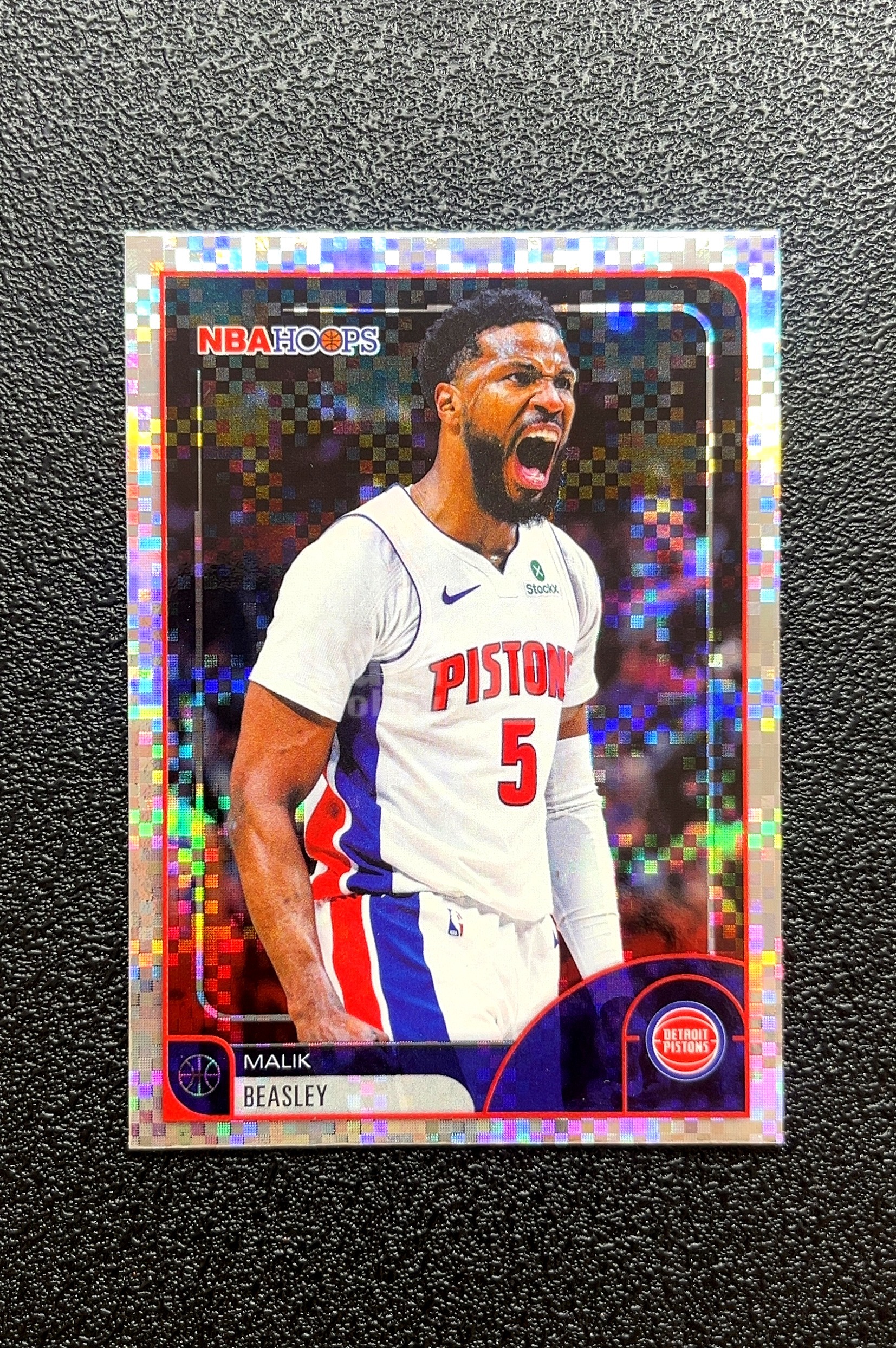 【小白1%代卖】2026 Topps NBA HOOPS Malik Beasley 马利克·比斯利 银格子折 折射 卡品如图 高价值 #16 Detroit Pistons 0019#143