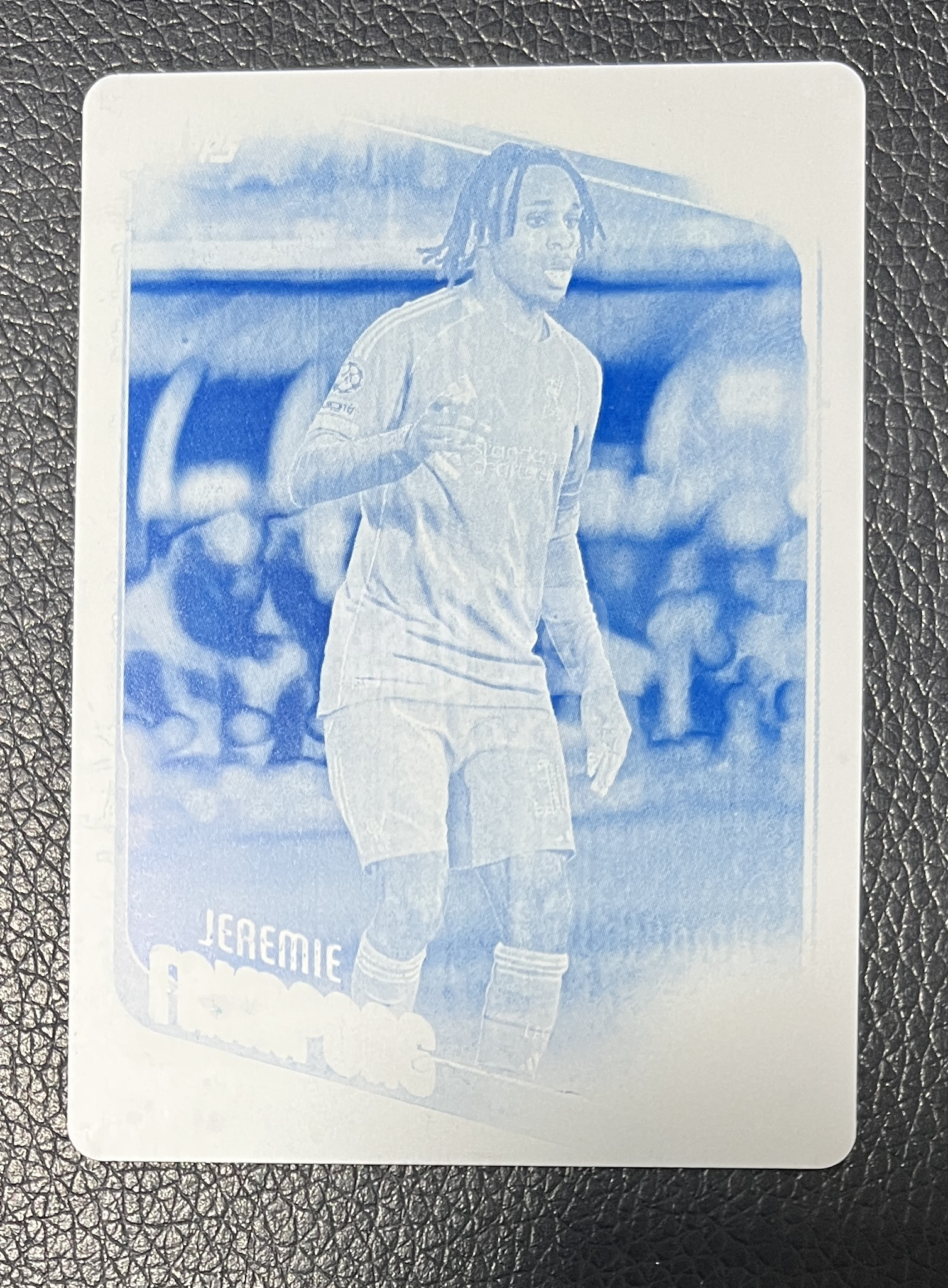 2026 Topps Topps Jeremie Frimpong UCC 利物浦 弗林蓬 铁板 模板 印刷版 1/1编 ofo 1of1 一编一 收藏必备 卡品如图