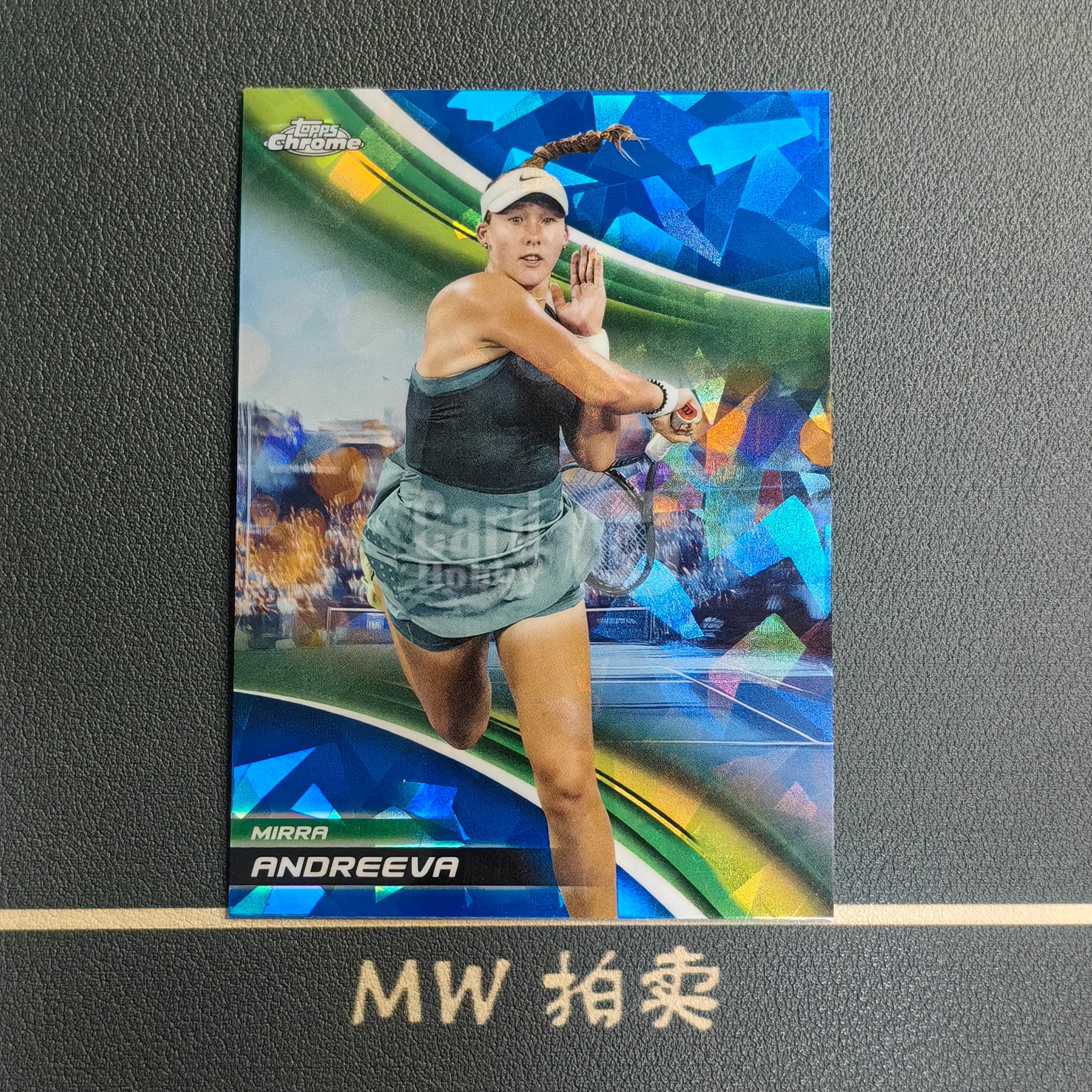 【MW拍卖】 米拉 安德烈耶娃 2025 Topps Chrome 蓝宝石 蓝碎冰折 网球 MIRRA ANDREEVA 俄罗斯 -璐