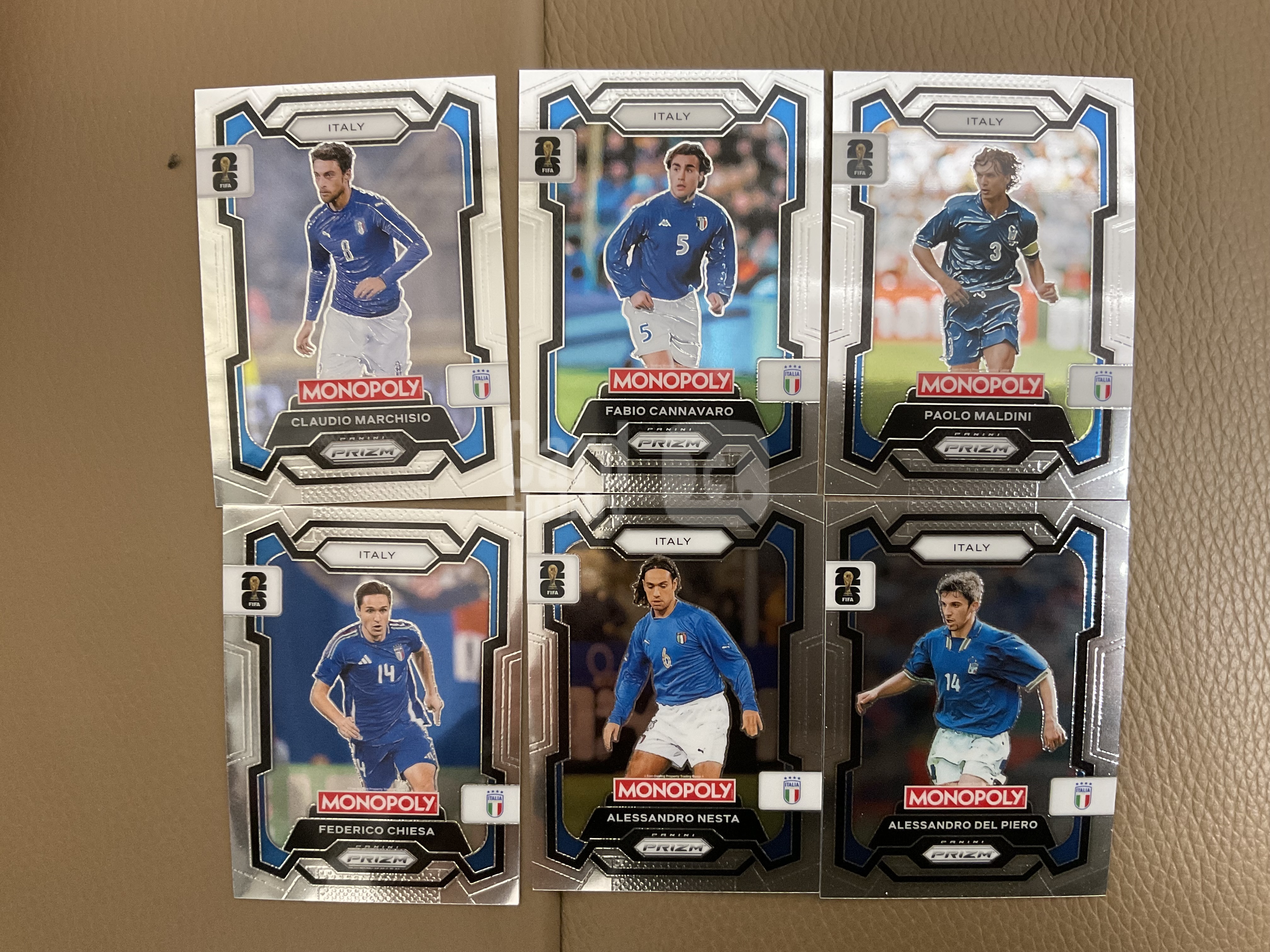 2026 Panini Prizm Monopoly 马尔基西奥 #16 美加墨世界杯 大富翁 意大利 世界杯 PZ 一组打包6张
