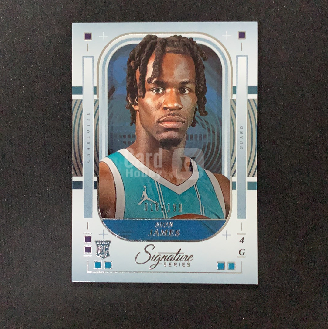 2025-26 Panini Signature Series Sion James RC 【SC拍卖】新秀 希恩詹姆斯 16/199编 收藏必备(小骆)