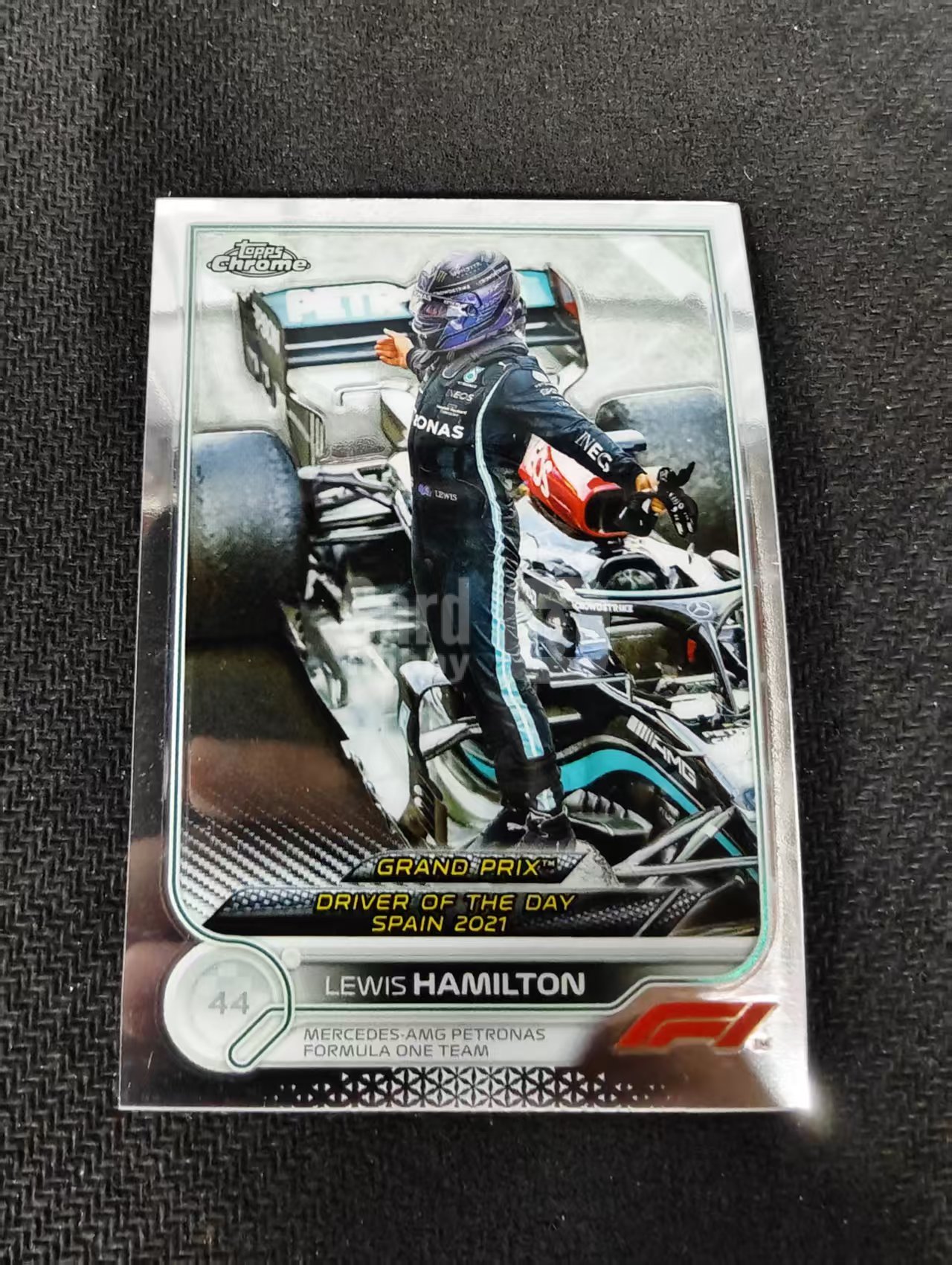 2022 Topps Chrome F1 Lewis Hamilton 刘易斯 汉密尔顿 AMG梅赛德斯奔驰 划痕 边角瑕疵 #176