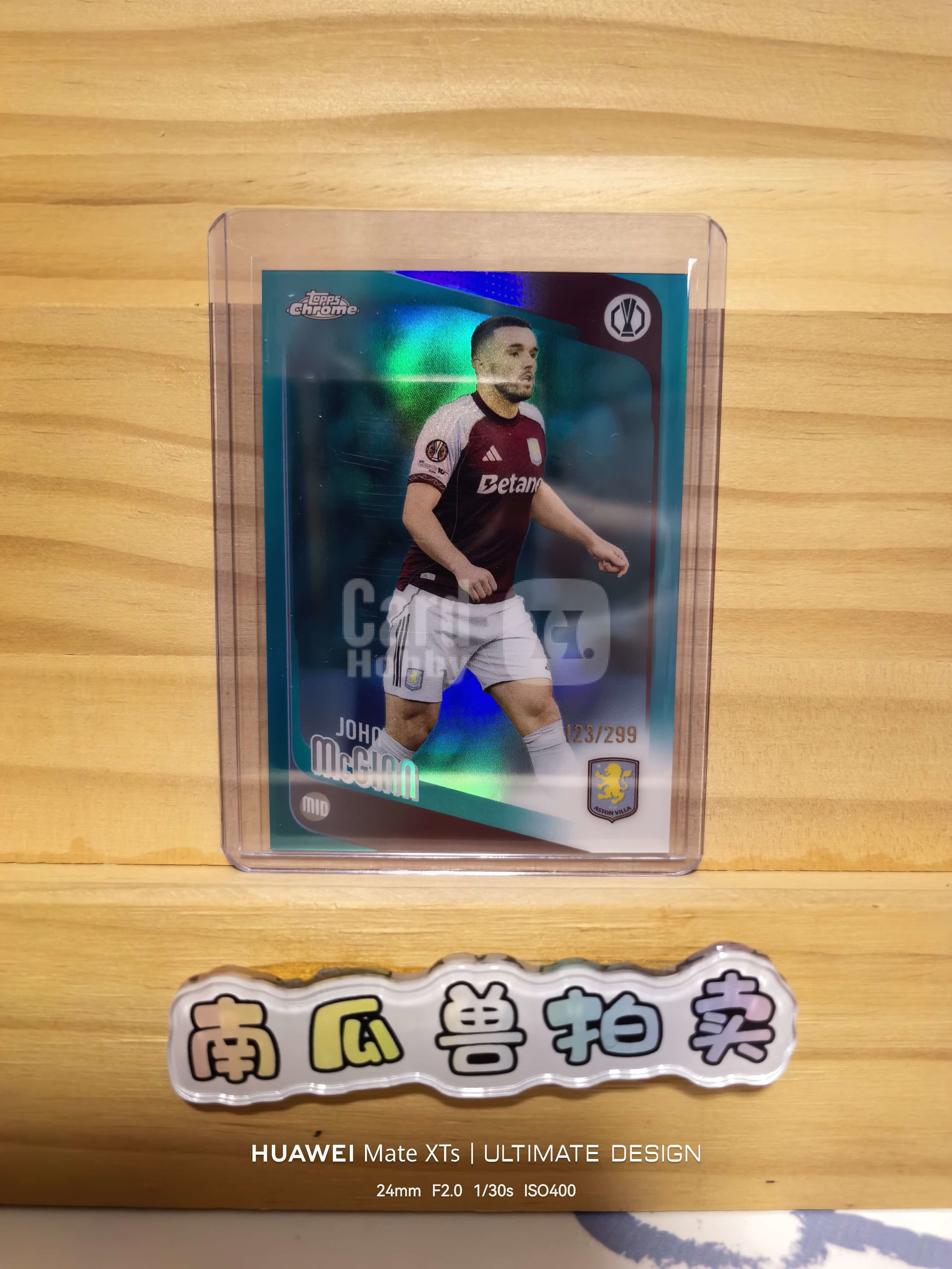 2025-26 Topps Chrome 欧冠 TC John McGinn 麦克金 阿斯顿维拉 299编 不保卡品 米代尔8.31