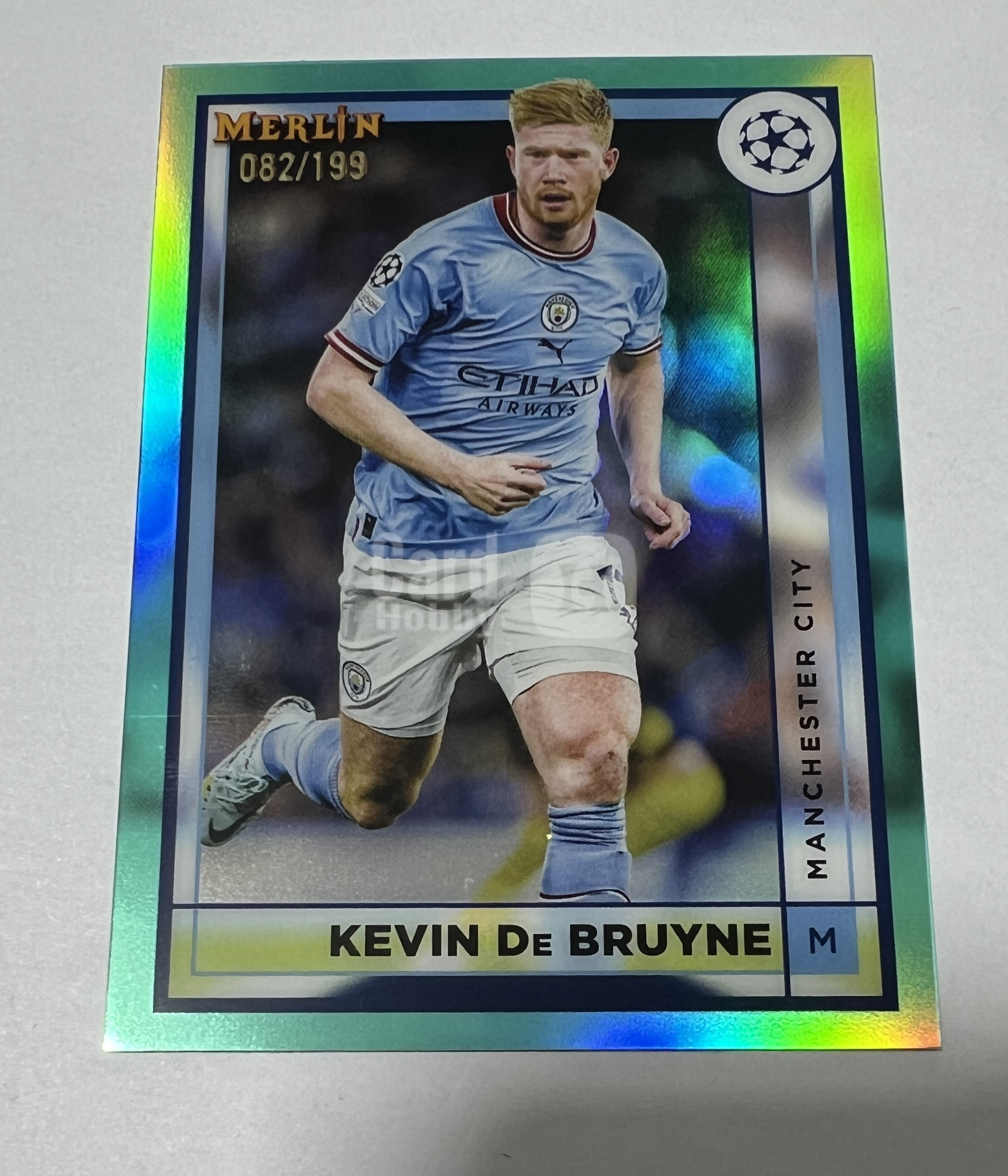 2023 Topps Merlin Kevin De Bruyne 曼城 那不勒斯 比利时国脚 凯文 德布劳内 199编 绿折 带编 卡品如图