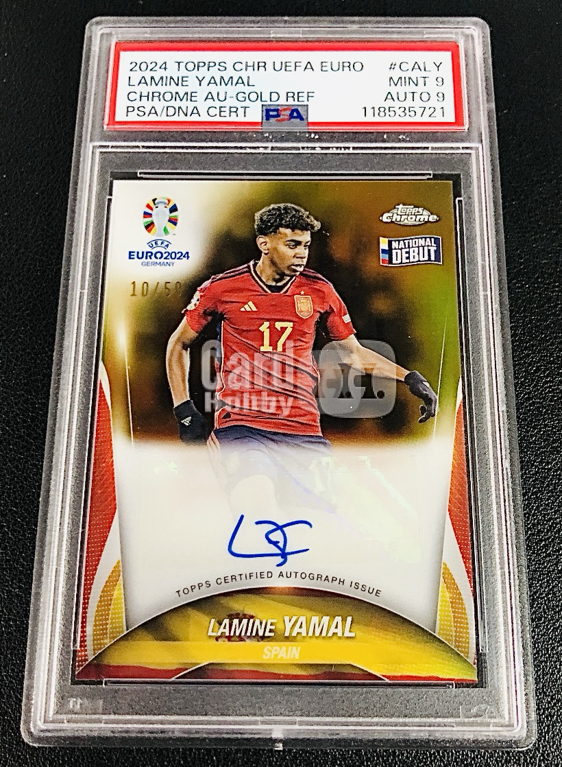 2024 Topps Chrome Lamine Yamal RC 亚马尔 签 同背 金 RC 10/50 预言 下届世界杯 身披10号战袍 关联 世界杯 梅西 C罗 tc prizm 别问价 带价来