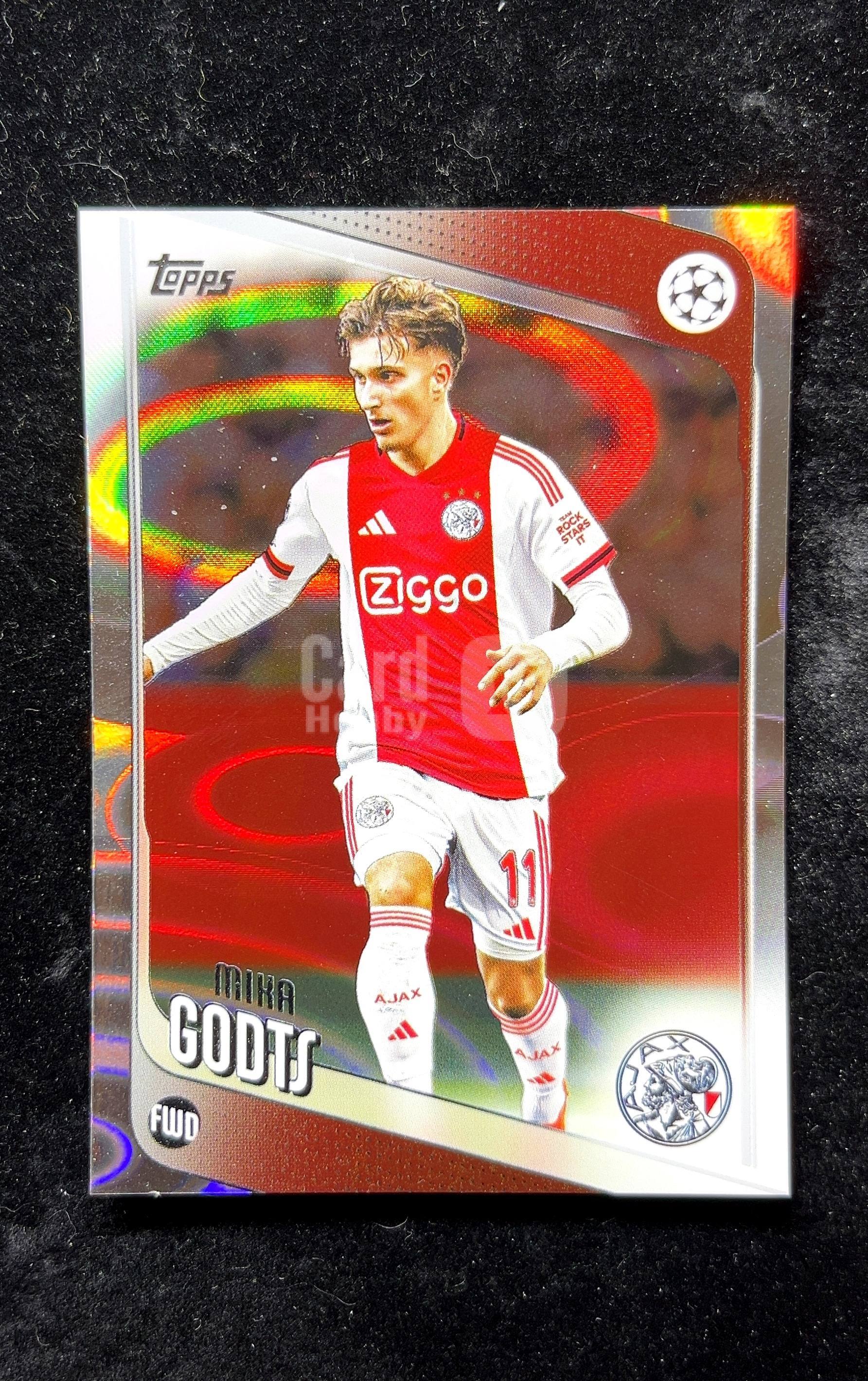 【小白1%代卖】2026 Topps Mika Godts 米卡·戈茨 银圈圈折 折射 卡品如图 高价值 #161 AFC Ajax 阿贾克斯 0626