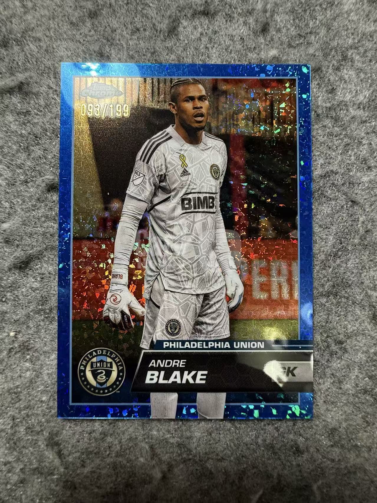 2023 Topps Chrome Andre Blake 安德烈布莱克 199编带编限量 Base 折射 MLS 美职联 费城联合