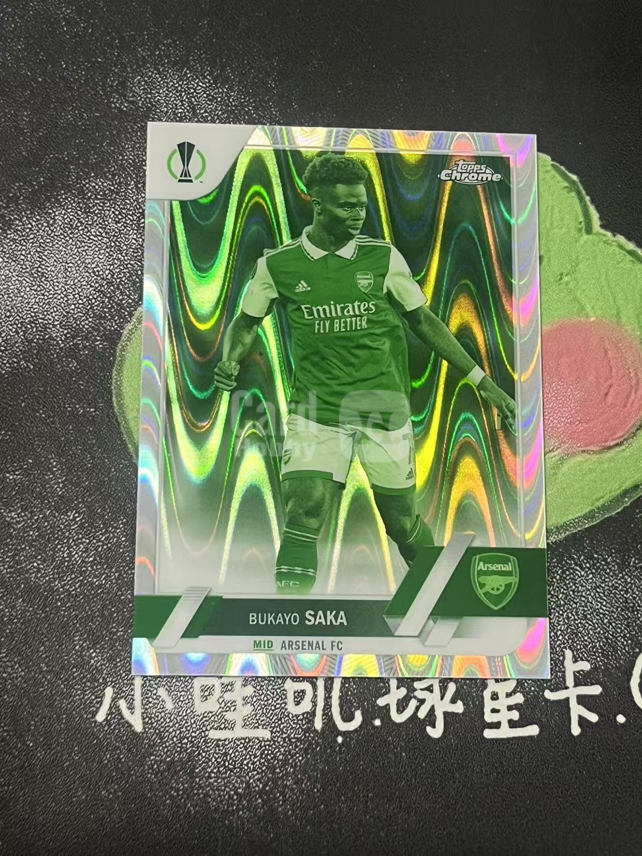 2023 Topps Chrome Bukayo Saka 欧冠 阿森纳 布卡约 萨卡 225编 英格兰 微瑕如图【ZYP代拍】LS90