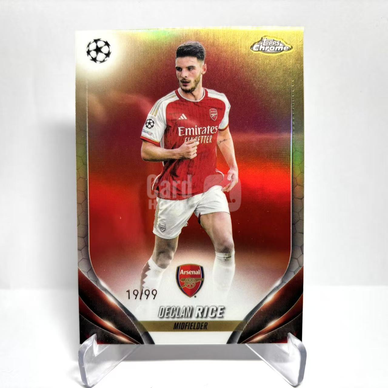 2024-25 Topps Chrome Declan Rice 欧冠tc 阿森纳 赖斯 莱斯 99编 变化版 colormatch 英格兰 稀有 卡品如图