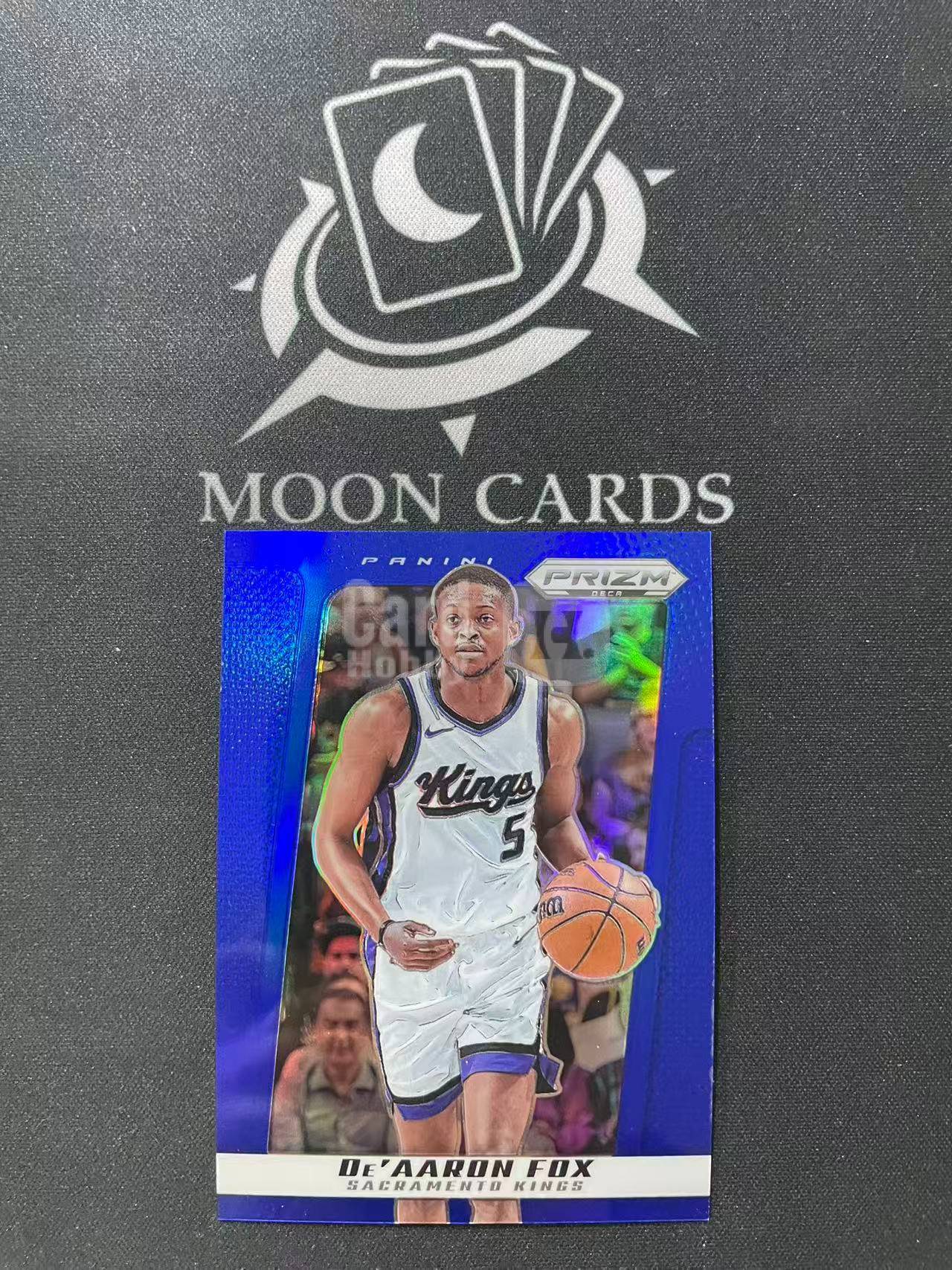 【梦卡拍卖】2024-25 Panini Prizm De'Aaron Fox 国王 达龙 福克斯 小狐狸 deca 蓝折 149编 折射 细节如图 #PD# 多多
