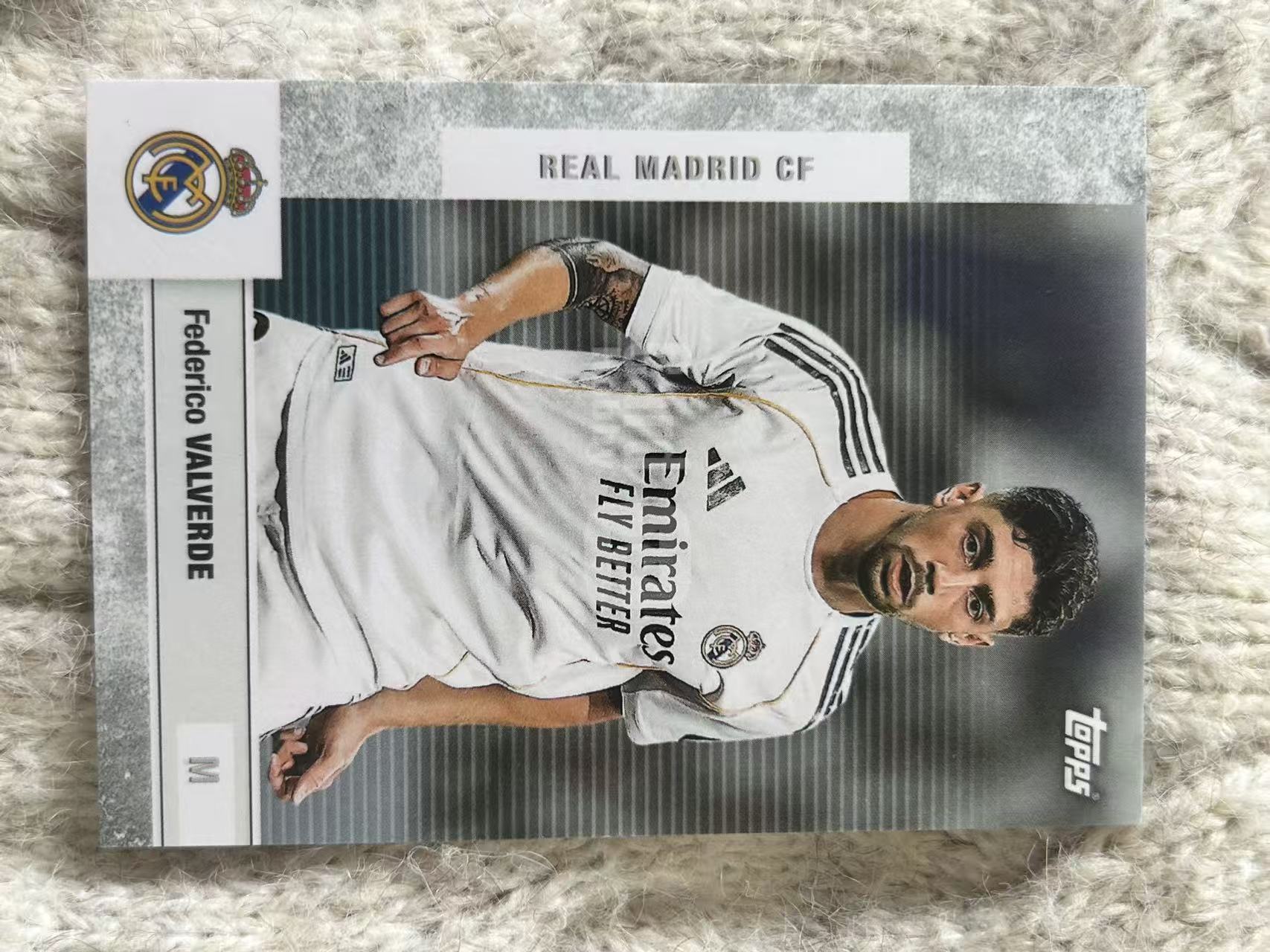2024 Topps UGG Federico Valverde 费德里科・巴尔韦德 - 皇马乌拉圭中场,体能充沛,远射强劲,攻防兼备,皇马夺冠重要成员,凑套必备