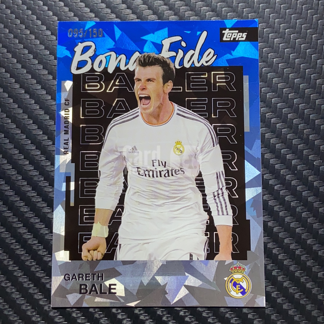 【小牛代拍】2026 Topps Team Set 皇马队盒 Gareth Bale 加雷斯 贝尔 高尔夫球手 皇马 95/150编 蓝碎冰折 Bona Fide Bal 卡品如图(archer)
