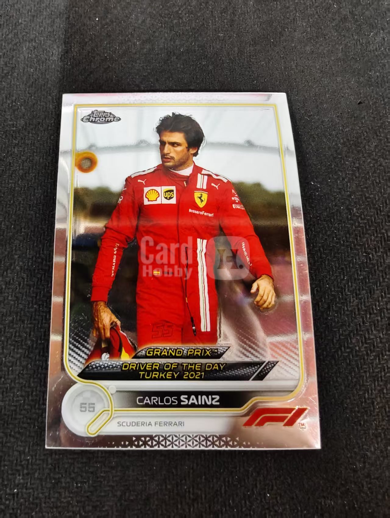 2022 Topps Chrome F1 Carlos Sainz 卡洛斯 塞恩斯 法拉利 划痕 边角瑕疵 #187