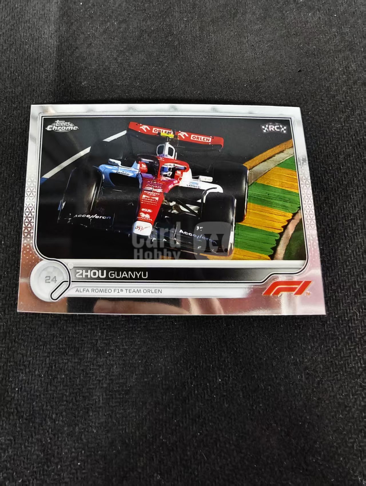 2022 Topps Chrome F1 Guanyu Zhou RC 周冠宇 新秀 阿尔法罗密欧 划痕 边角瑕疵#67