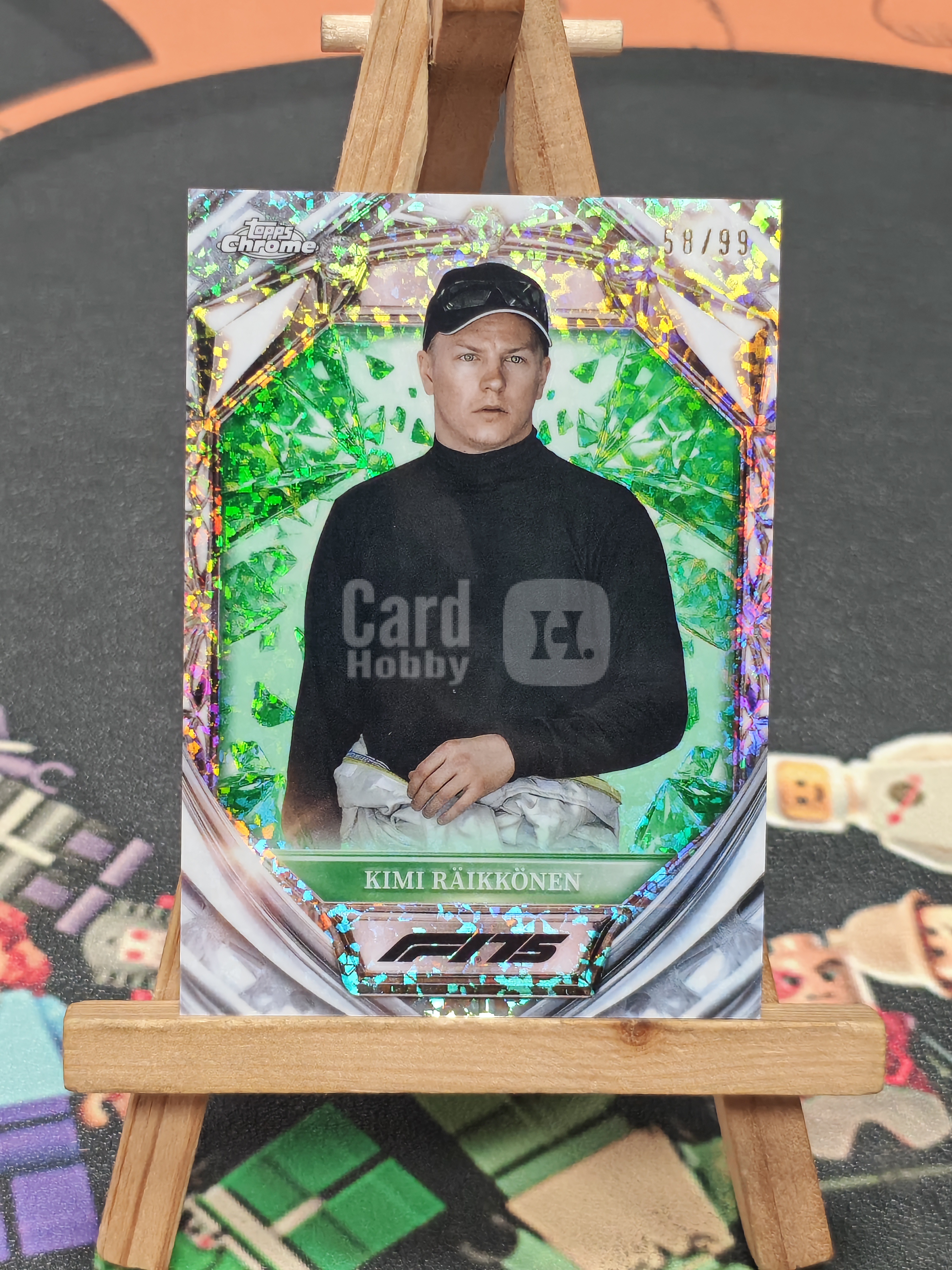 【科科 荔枝糖浆】2025 Topps Chrome Formula 1 Kimi Räikkönen 基米 莱科宁 传奇车手 索伯 迈凯伦 莲花 /99编 绿碎钻折Diamond钻石特卡 F1 TC