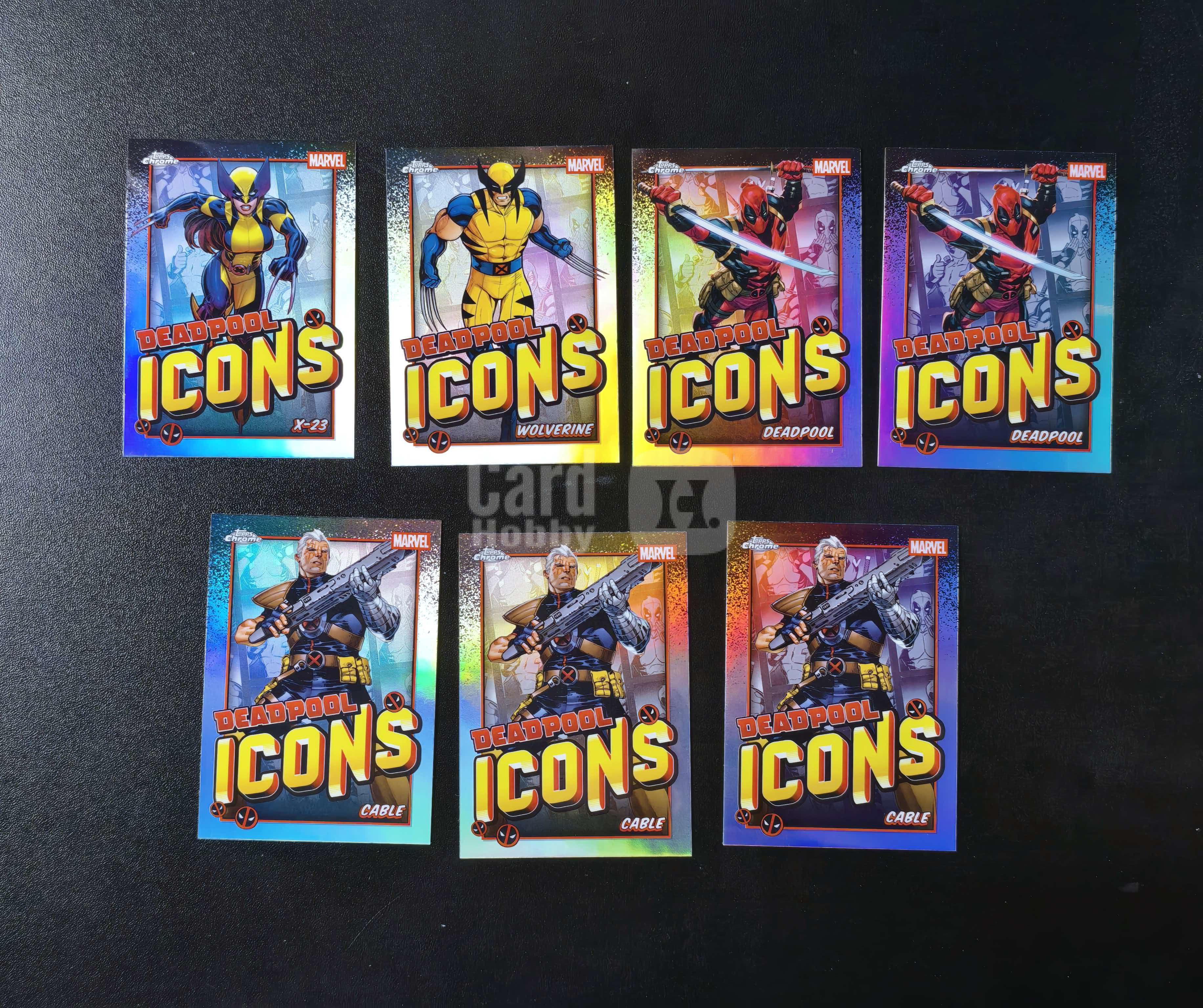 2025 Topps Chrome Marvel Deadpool 漫威 死侍与金刚狼 银折 7张打包出 卡品如图 拍前看描述 只合并当天 不累计