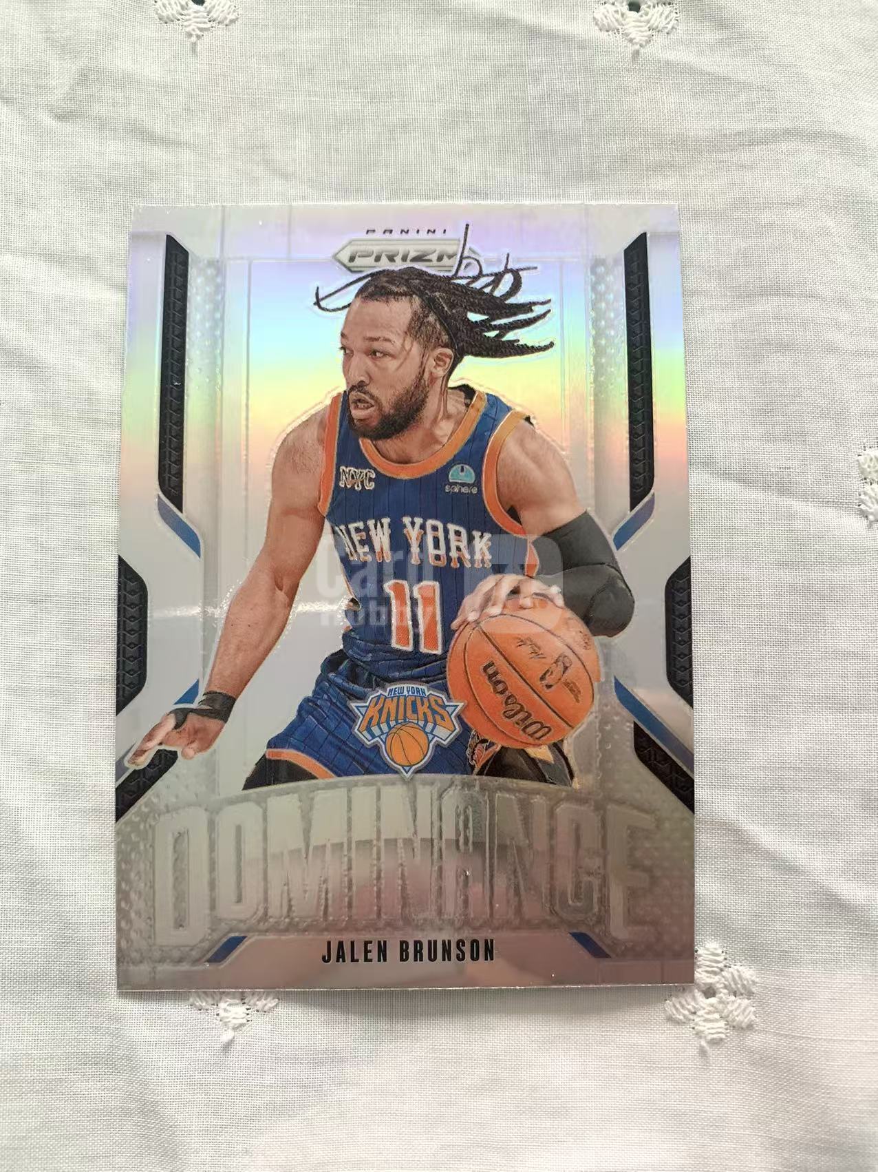 2024-25 Panini Prizm Jalen Brunson 贾伦 布伦森 尼克斯 PZ系列 base Dominance 支配地位特卡 银折 折射 硕士