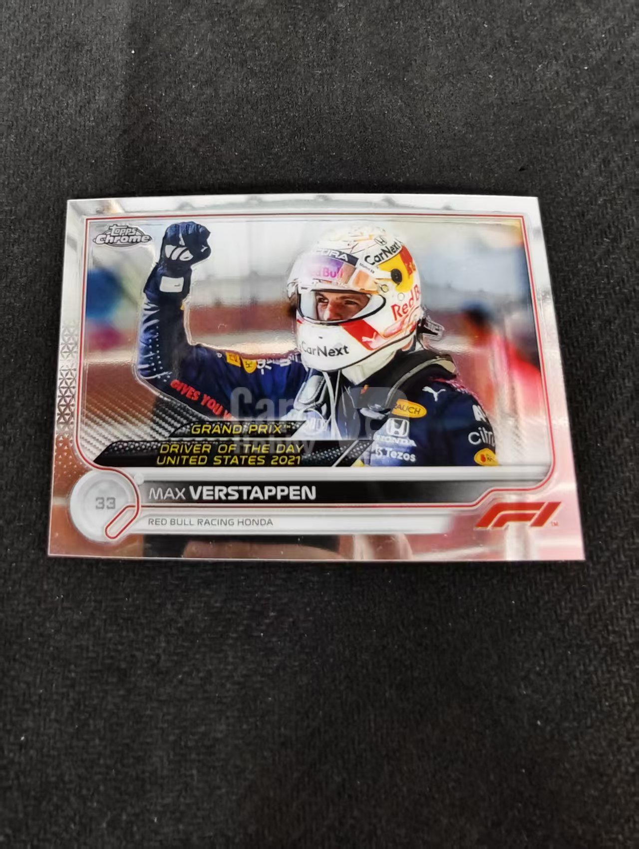 2022 Topps Chrome F1 Max Verstappen 维斯塔潘 红牛 划痕 边角瑕疵 #188