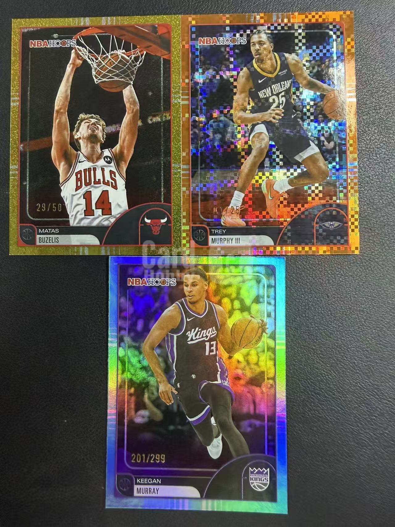 2025-26 Topps Hoops Matas Buzelis 马塔斯 布泽利斯 50编 金折 特里 墨菲 三世 25编 橙格子折 基根 穆雷 299编 青折 卡品如图 跑跑