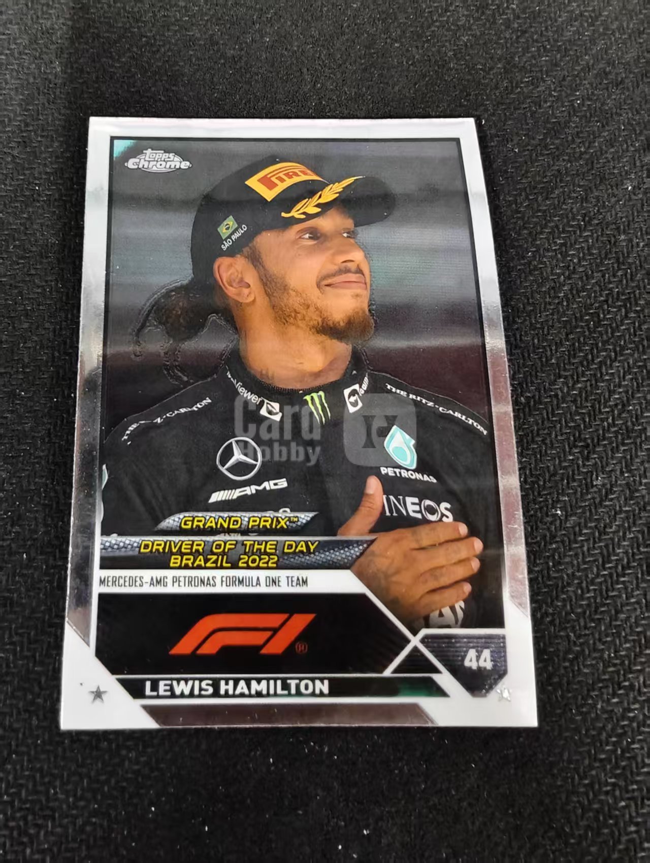 2023 Topps Chrome Lewis Hamilton F1 梅奔AMG 刘易斯 汉密尔顿 划痕 边角瑕疵 #186