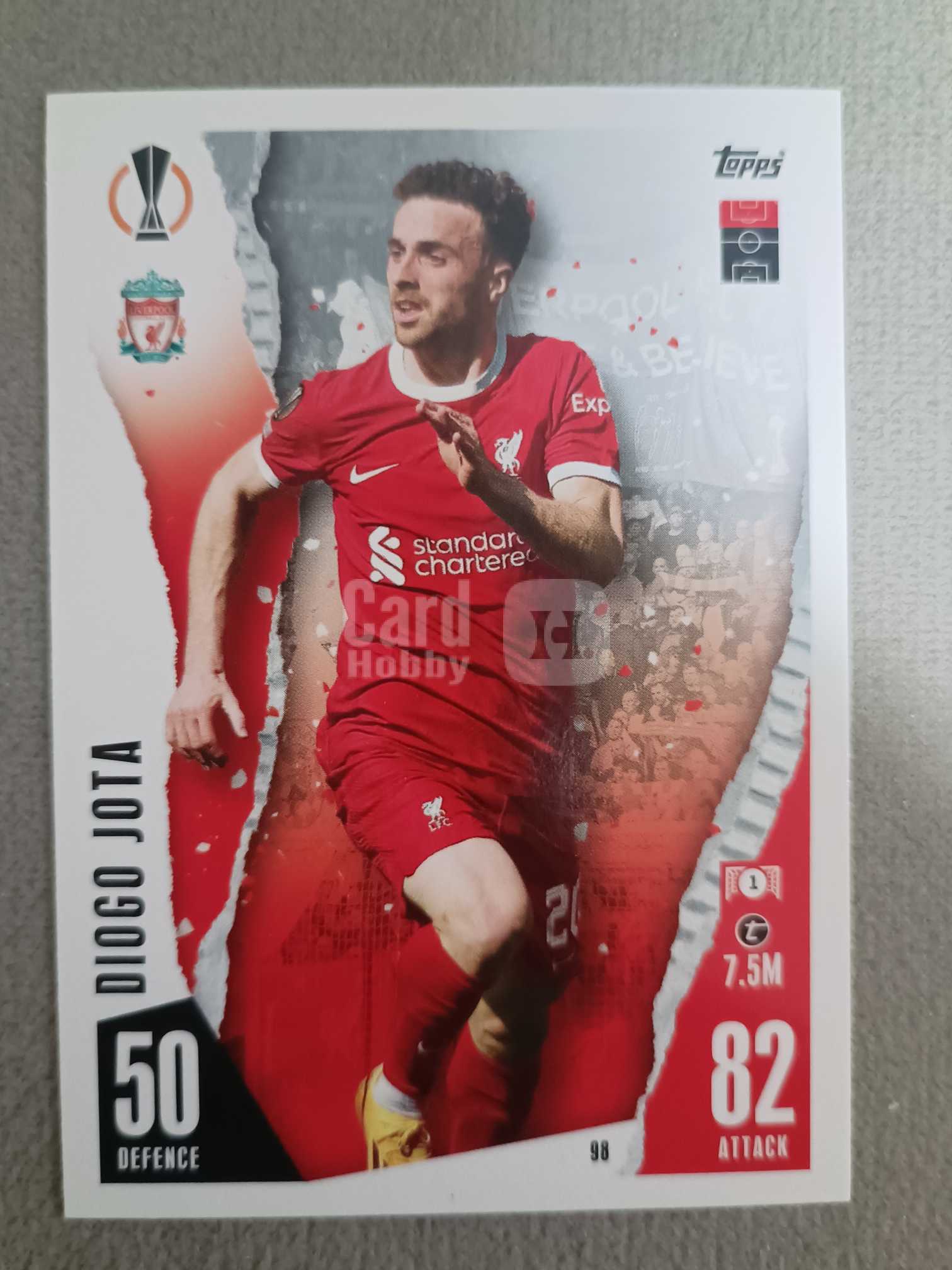 2023 Topps Match Attax Diogo Jota 【接代拍】欧冠游戏版 base 纸卡 迪奥戈·若塔 葡萄牙🇵🇹 利物浦 狼队 波尔图 队迷人迷 收藏凑套可入