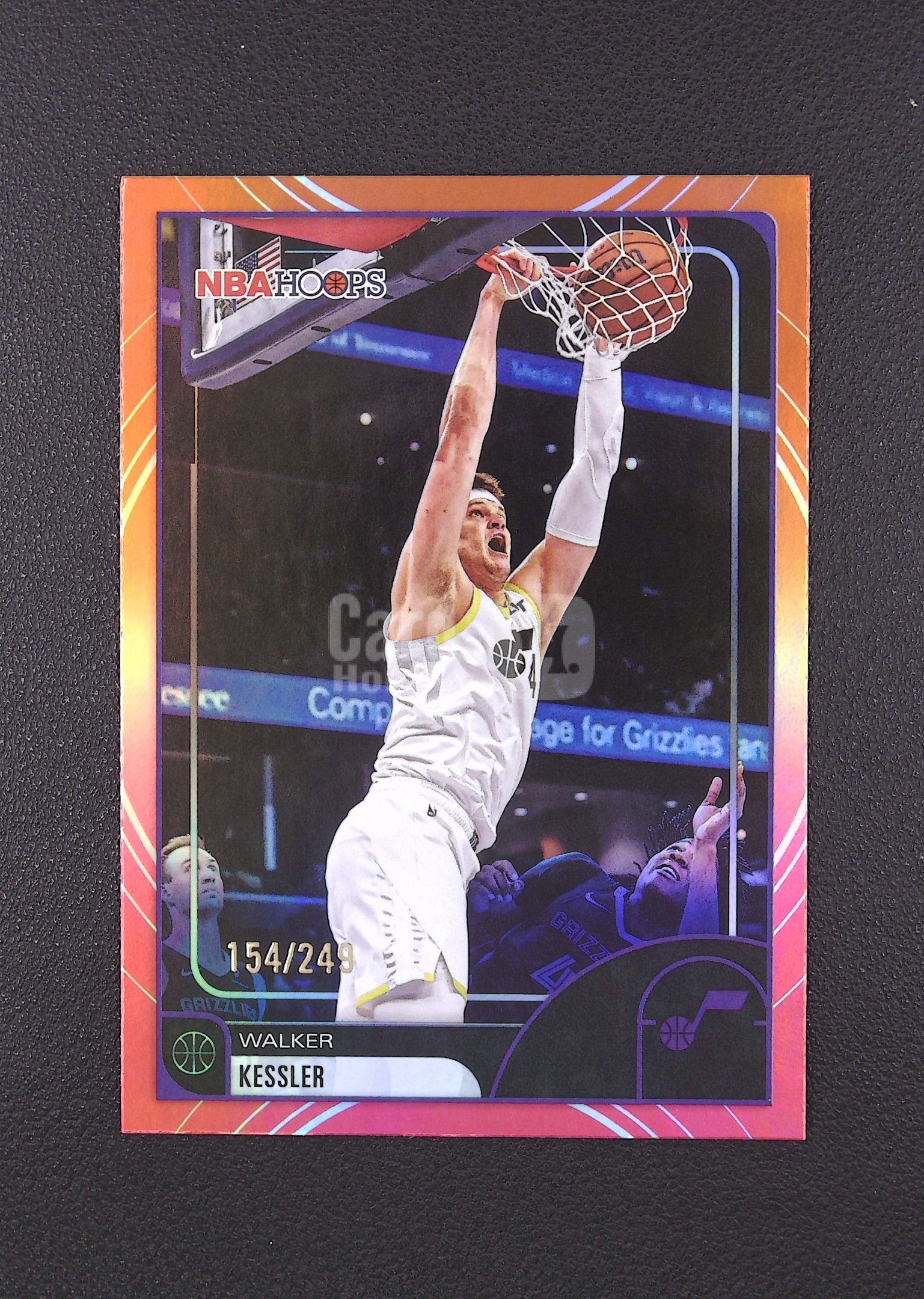 2026 Topps Hoops Walker Kessler 沃克 凯斯勒 爵士 154/249编 橙红折【Big M 代拍】 AQ888