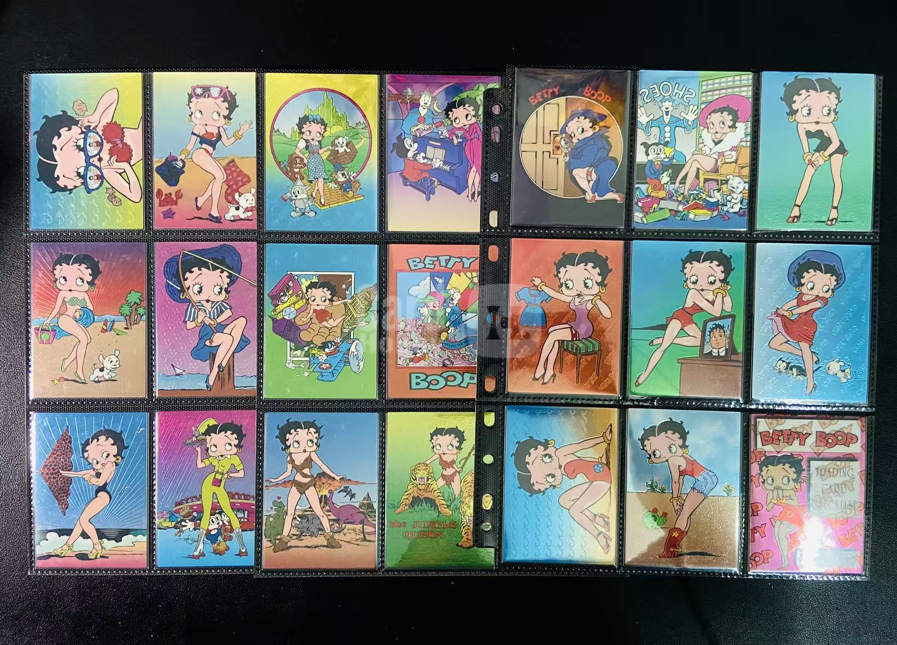 1997 KROME Betty Boop 贝蒂小姐 97年1-45号齐 经典荧幕角色贝蒂小姐 卡品如图卡况良好带卡页发货 少见稀有收藏卡 中古古早收藏卡 老卡 关联 迪士尼100周年