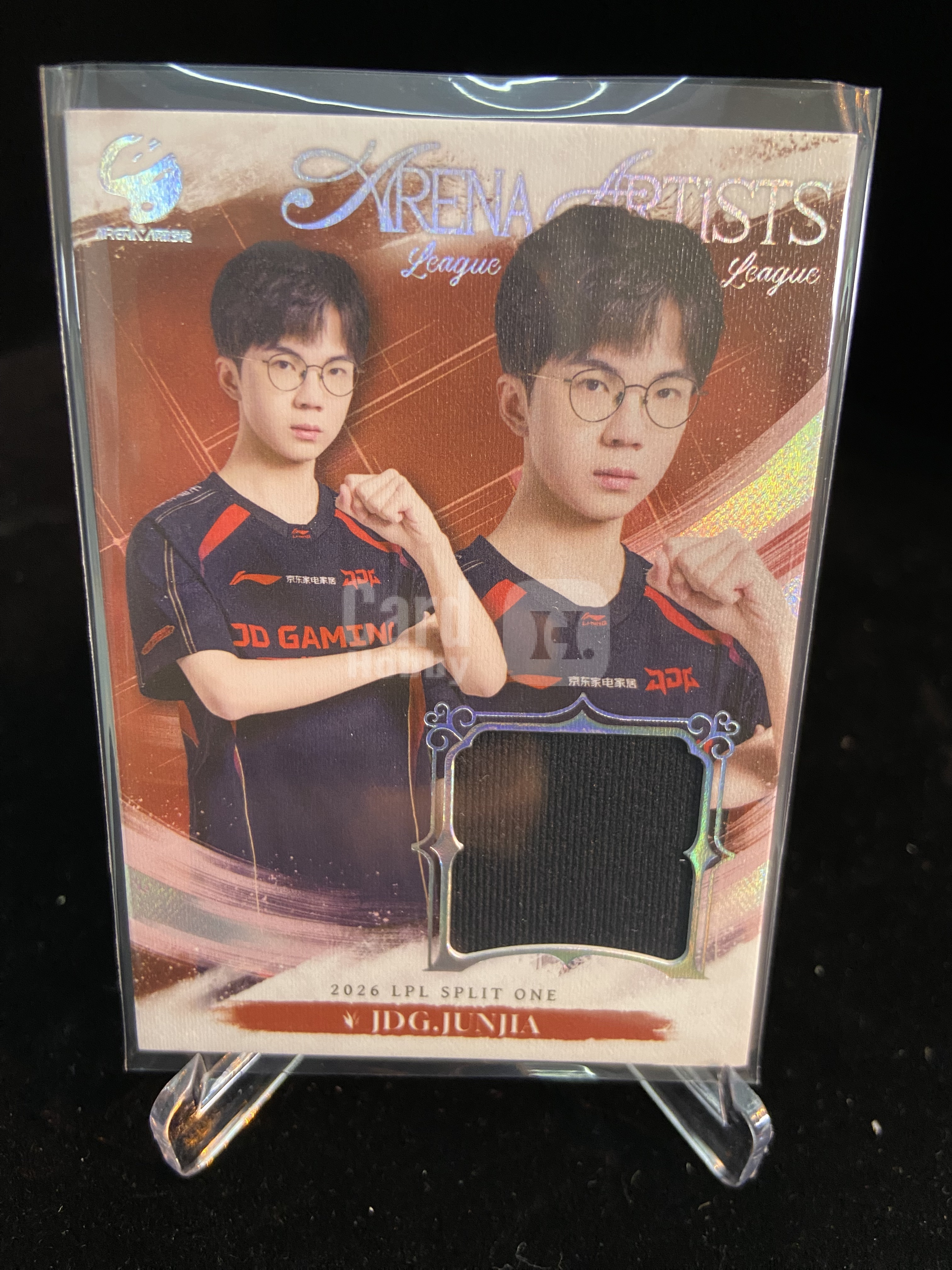 2026 Buffun LPL JUNHAO 单人队服卡 物料 暮红 JDG 03/49 不凡玩品 英雄联盟 赛场艺术家 热杰