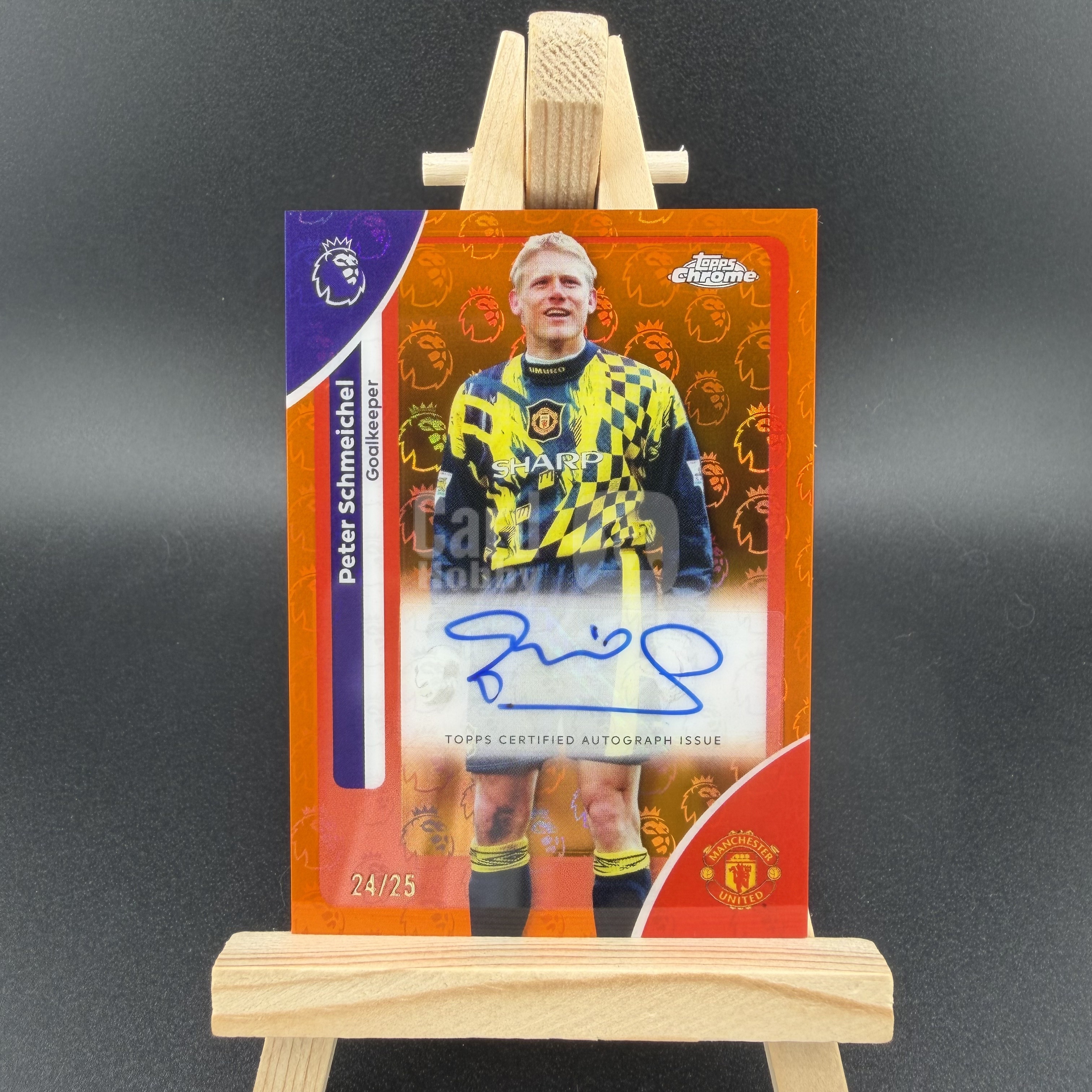 2026 Topps Chrome Peter Schmeichel 英超TC 曼联 丹麦 彼得 舒梅切尔 签字 完美签 元年 橙LOGO折 24/25编 卡品如图 【陌浪伦敦】