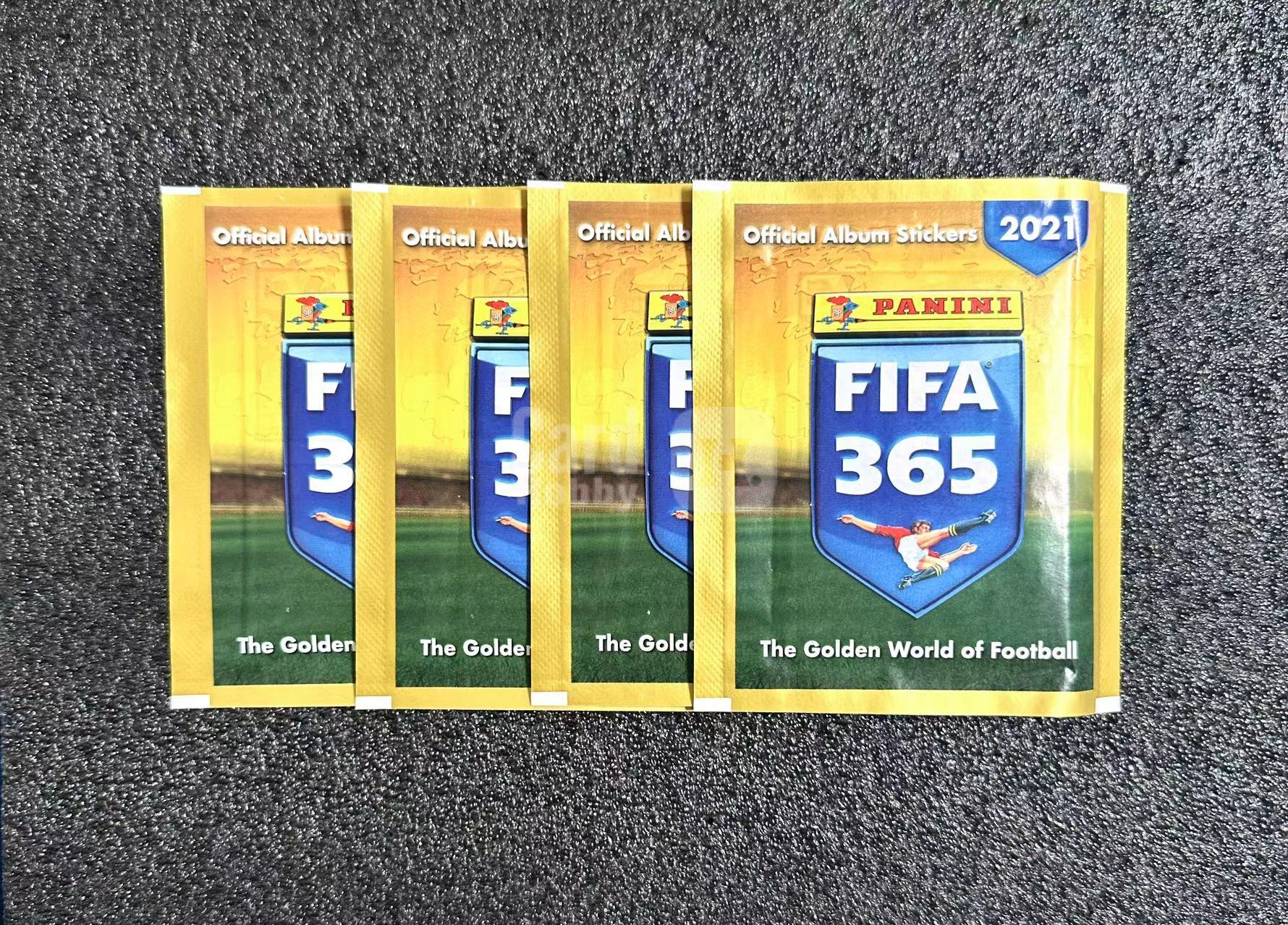 2021-22 Panini FIFA 365 贴纸 4包 C Ronaldo Messi Soccer  C罗 梅西 皇马 巴萨 Real Madrid Barcelona