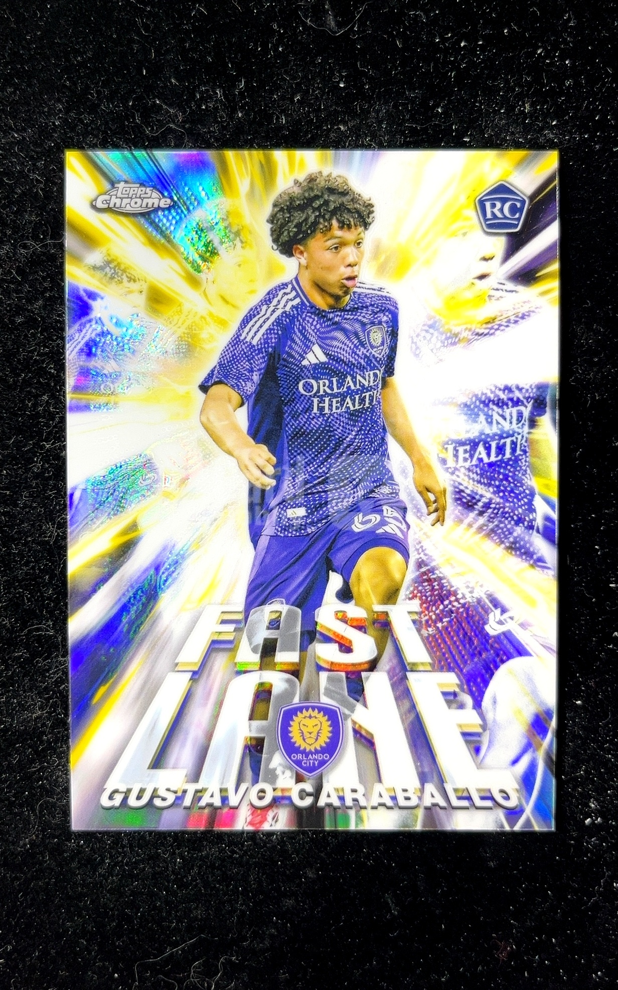 【小白1%代卖】2025 Topps Chrome Fast Lane 快车道特卡 GUSTAVO CARABALLO 古斯塔沃·卡巴拉洛 银折 折射 极具价值 收藏必备 ORLANDO 0607