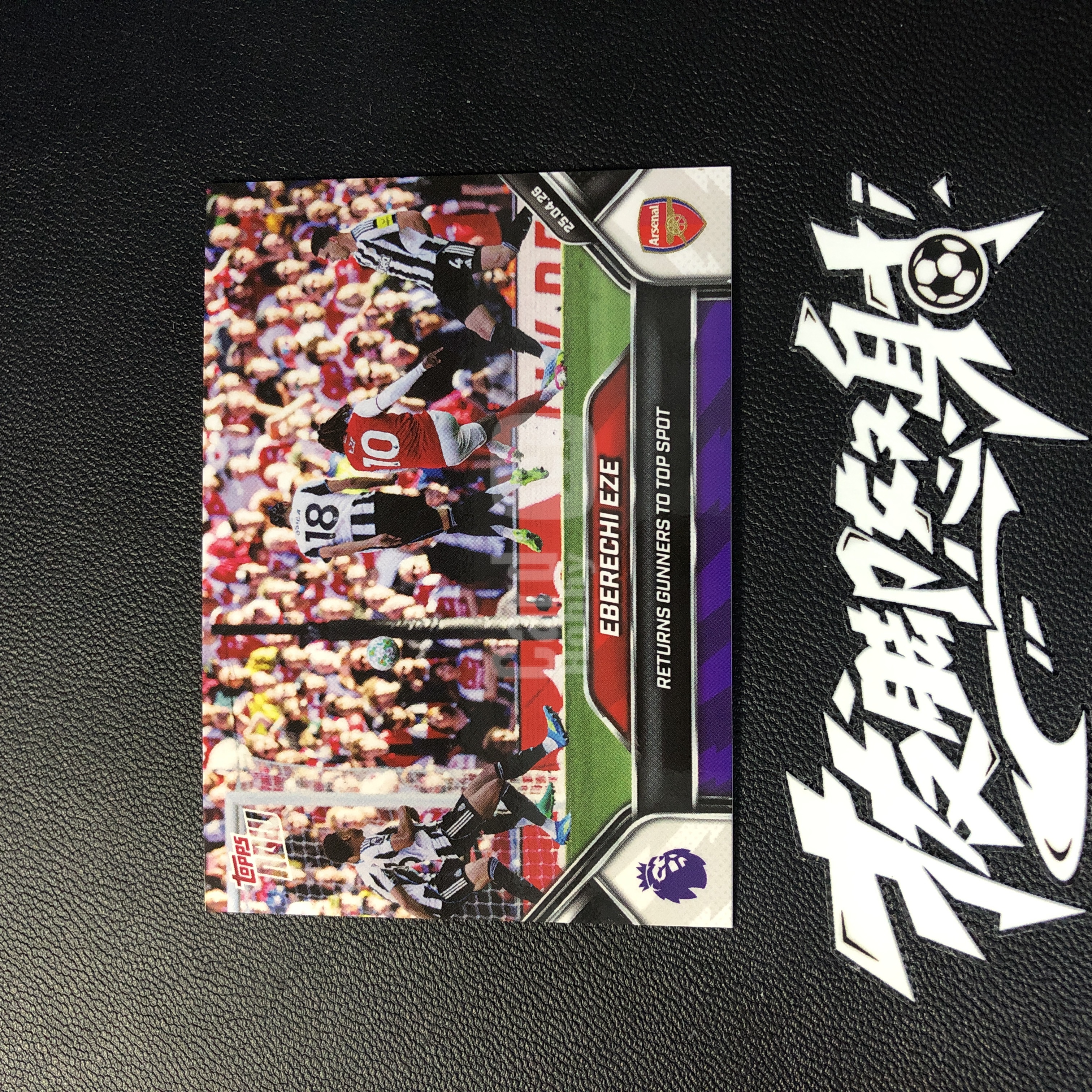 【拔脚代卖】2026 Topps Now 英超 埃伯雷奇 埃泽 Eberechi Eze 阿森纳 枪手 水晶宫 女王巡游 制胜进球助阿森纳重回联赛榜首 纪念卡 英格兰收藏必备 瑕疵如图｜拔脚沙漠BH9