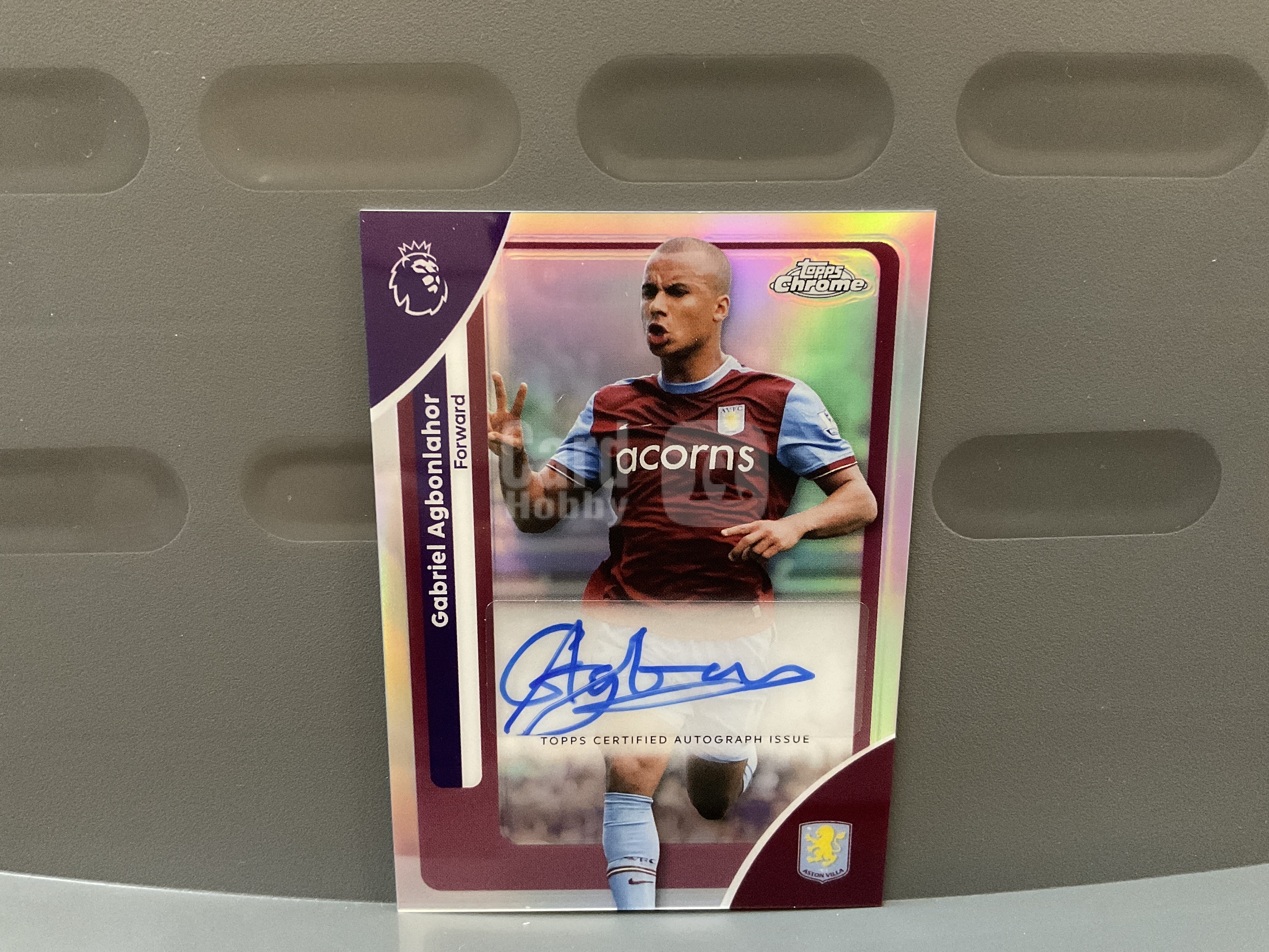 2026 Topps Chrome Gabriel Agbonlahor #CA-GA 阿邦拉霍 阿斯顿维拉 签字 折射 英超 EPL TC 元年 贴签