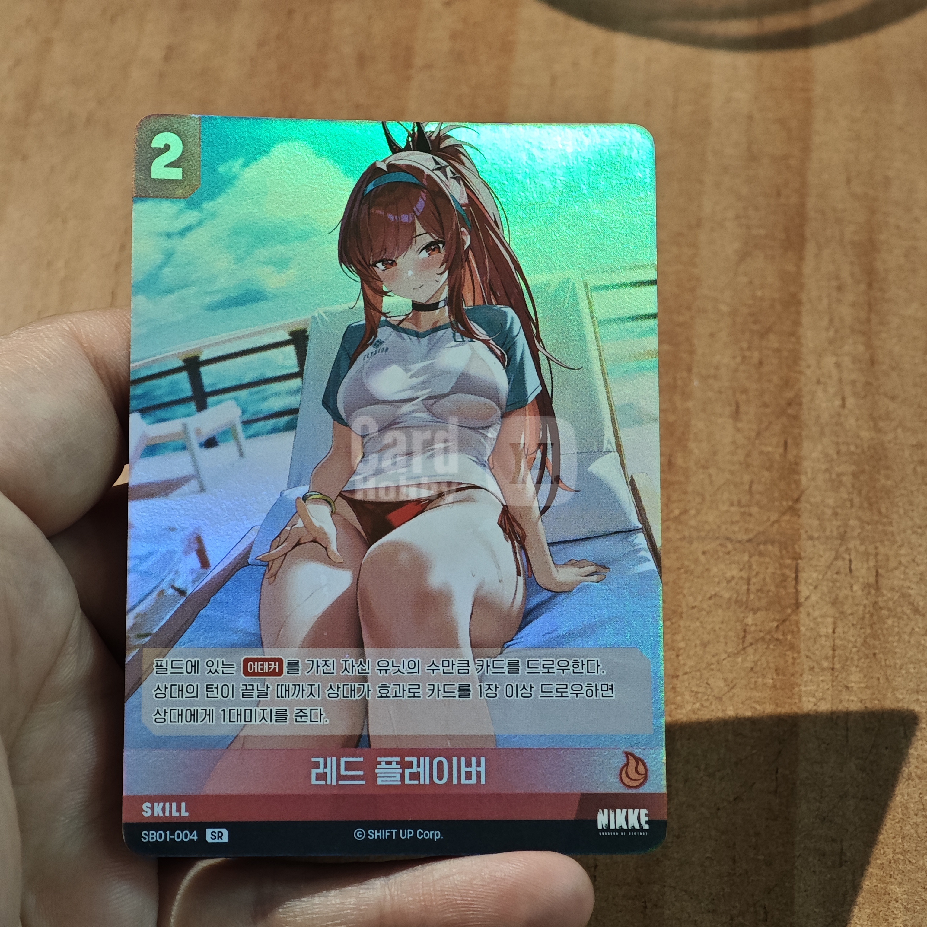 Nivel Arena TCG 韩版 《胜利女神:妮姬》 红色风情 ST01-004 SR 卡品如图 默认微瑕