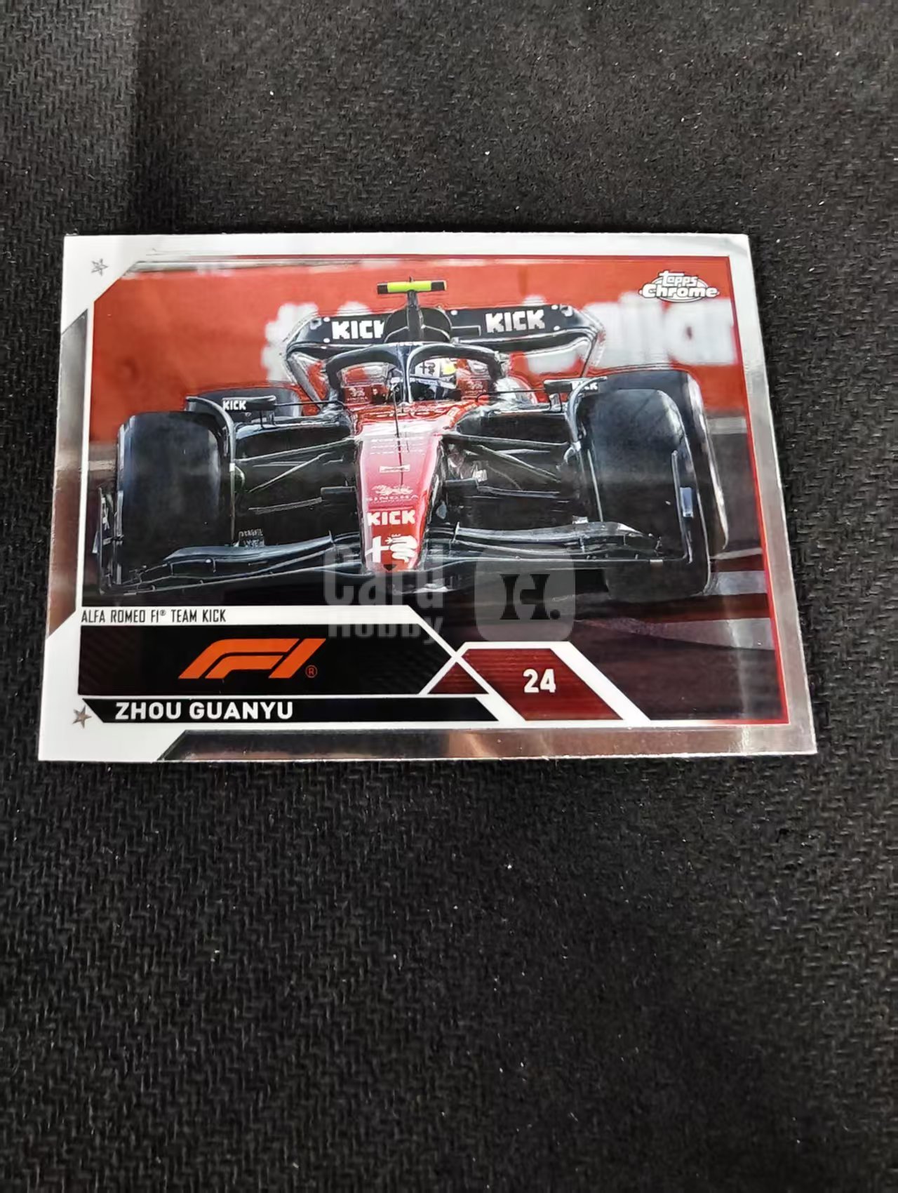2023 Topps Chrome F1 Zhou Guanyu 周冠宇 阿尔法罗密欧 划痕 边角瑕疵 #119