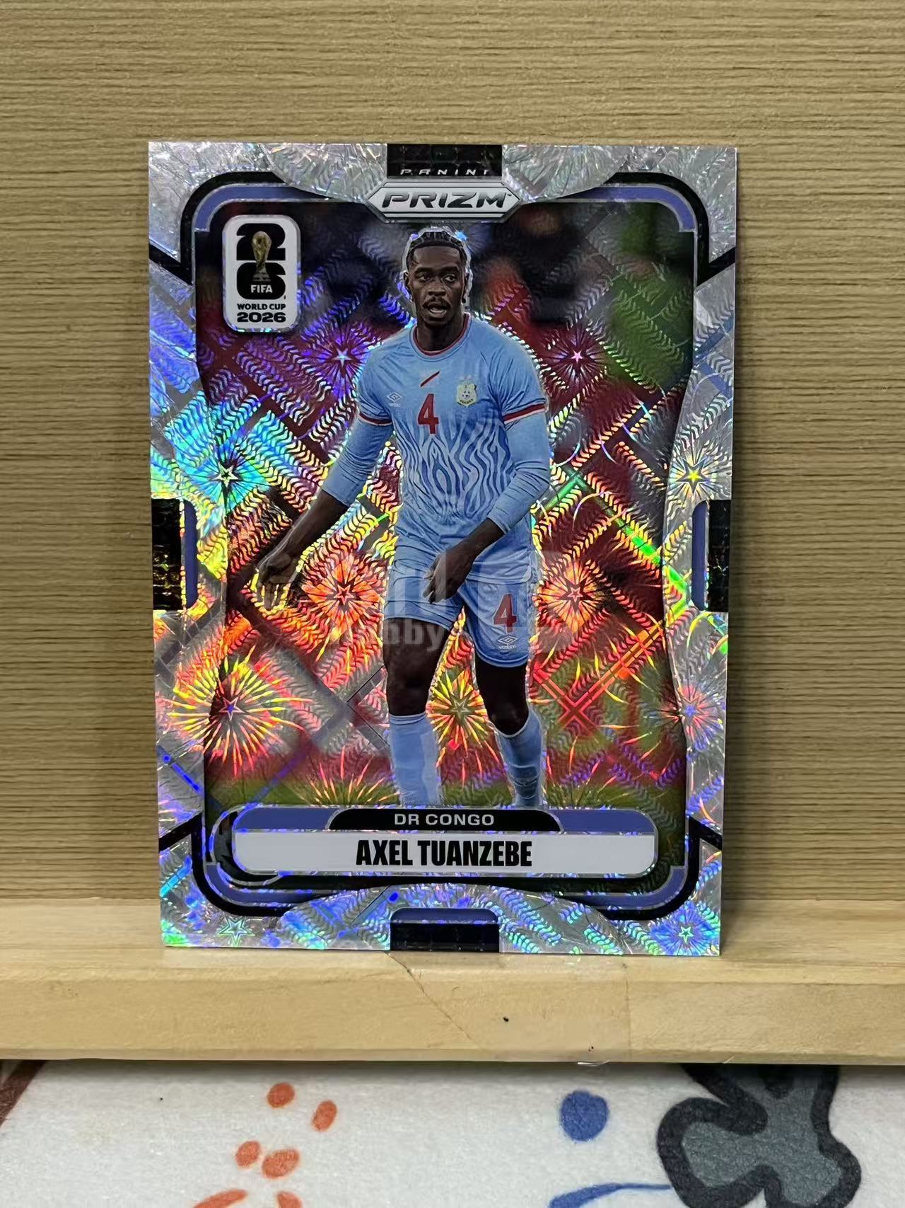 2026 Panini World Cup Prizm Axel Tuanzebe 图安泽比 刚果金 烟花折 银折 世界杯 实卡精美 卡品如图 LA-1