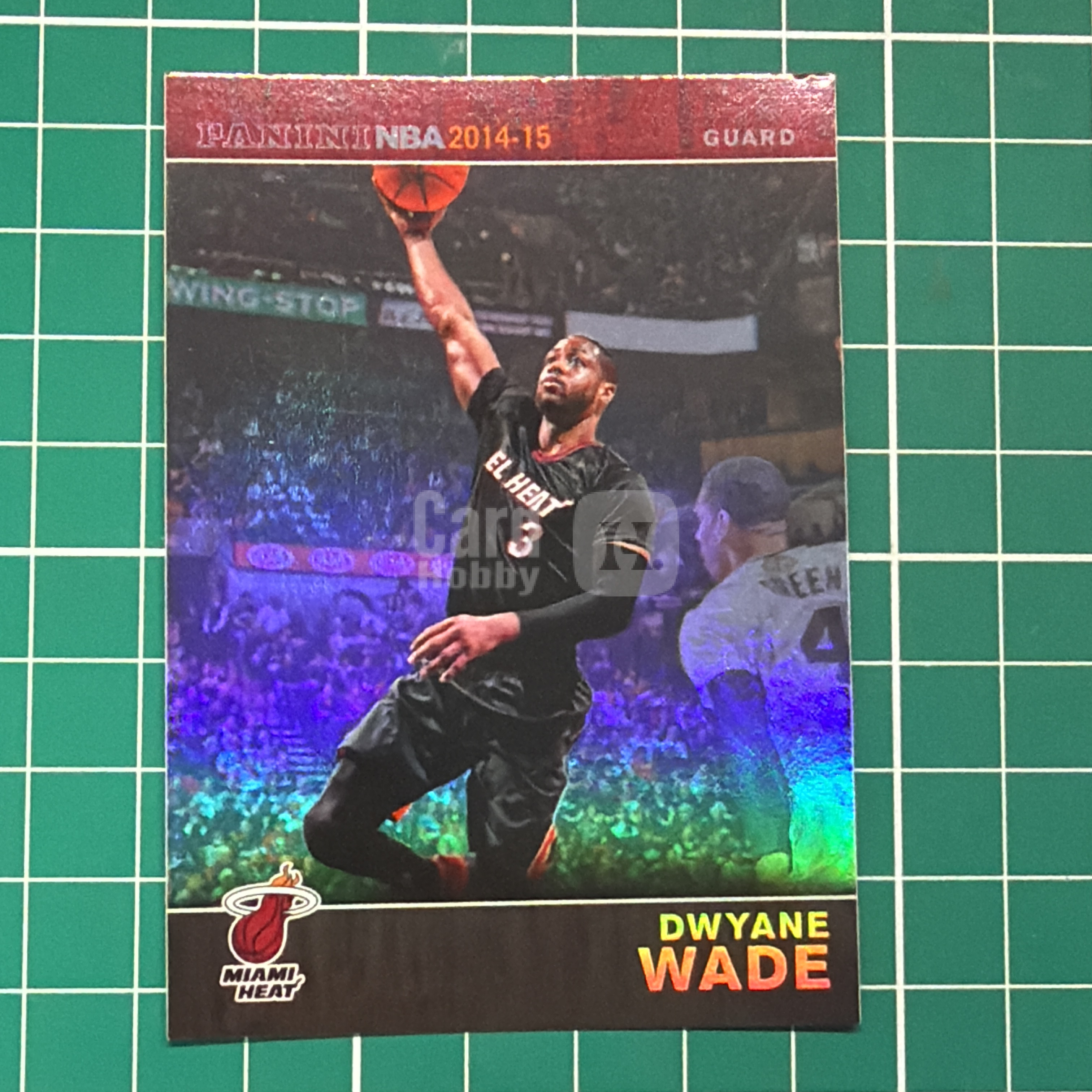 2013-14 Panini Americana Dwyane Wade S.p.a. 德维恩韦德 闪电侠 DW 折射 银折 闪卡 特卡 十年老卡 绝版卡 稀有大比例