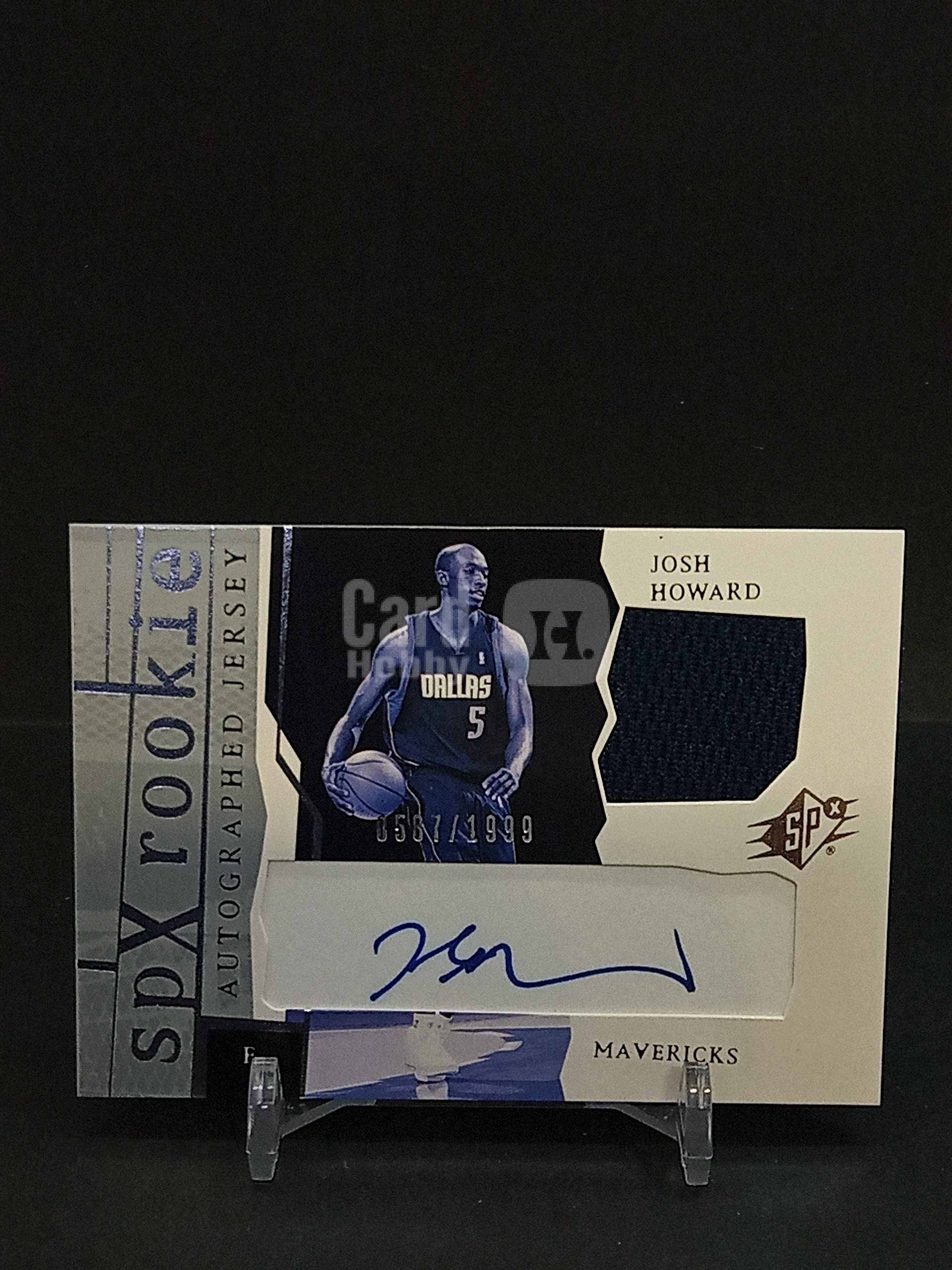 【DC拍卖】9.24HK(卡签)2003-04 UD SPX Josh Howard 约什・霍华德 独行侠 RPA 新秀球衣签字卡 限量 0587/1999 经典老 SPX 球星卡