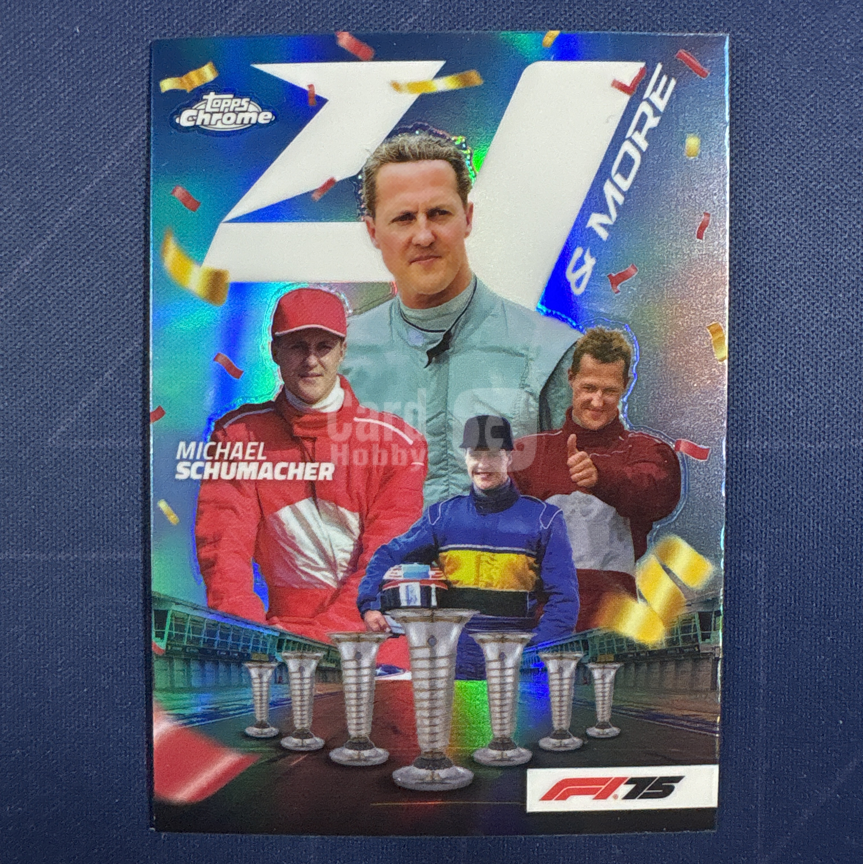 2025 Topps Chrome Michael Shumacher 【爆爆代卖】F1 75周年 迈克尔 舒马赫 银折 折射 Four and More 四度/更多加冕特卡 传奇车手 卡品如图#靓星