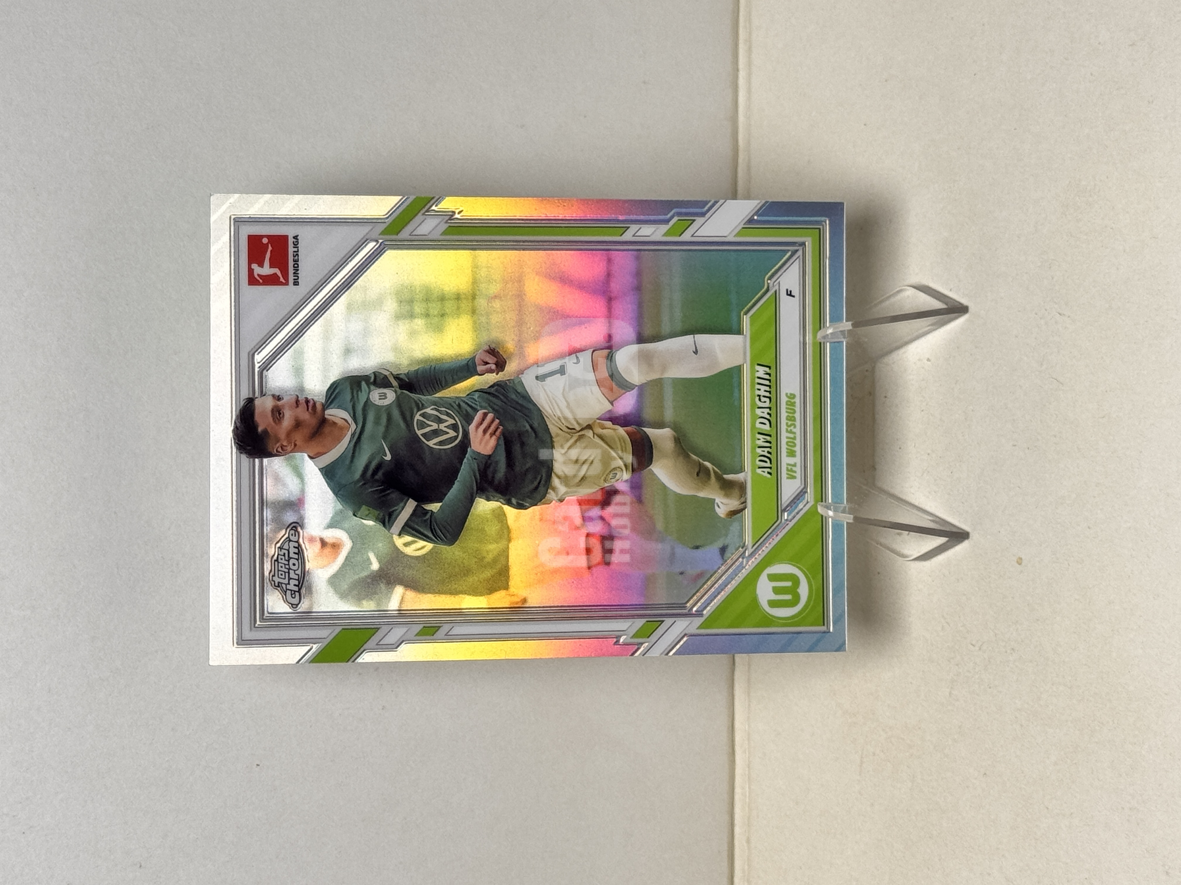 2026 Topps Chrome Adam Daghim 德甲TC 沃尔夫斯堡 亚当 达吉姆 银折 折射 实卡精美 收藏必备 卡品如图【星爷代拍】Z1-10