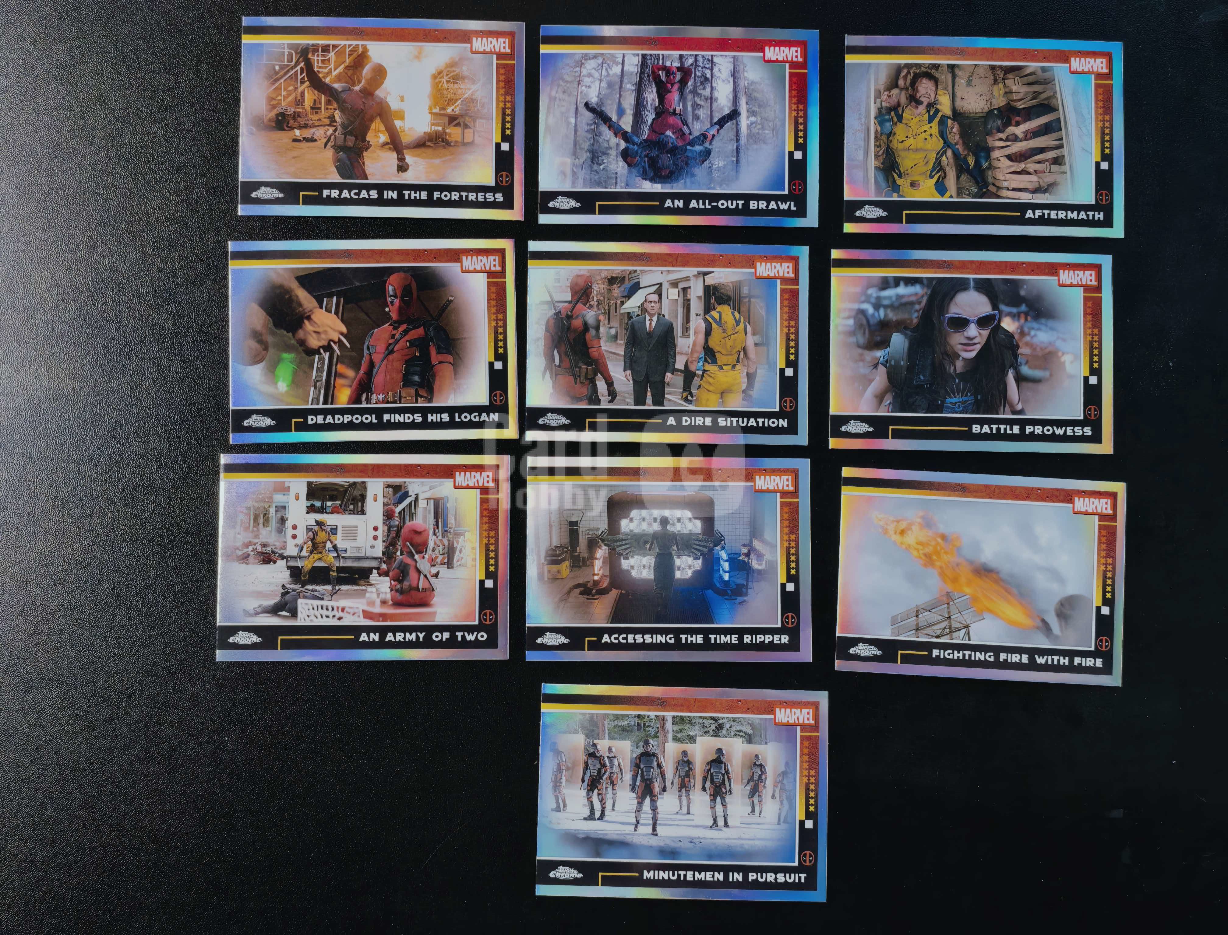 2025 Topps Chrome Marvel Deadpoo 漫威 死侍与金刚狼 银折 10张打包出 卡品如图 拍前看描述 只合并当天 不累计