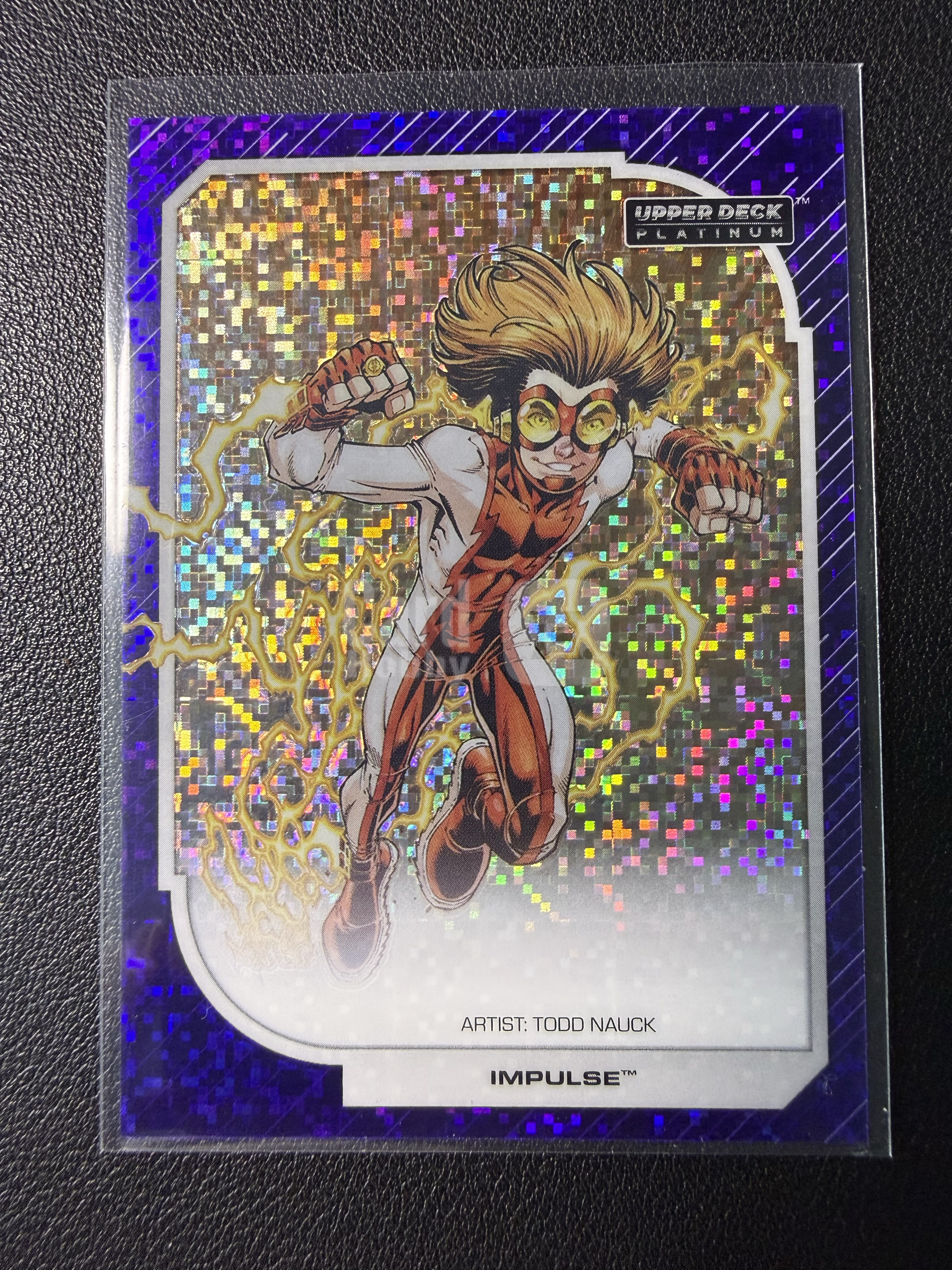2026 Upper Deck DC Universe DC宇宙Platinum铂金 脉冲 闪电侠巴里艾伦孙子 紫像素碎点折射35编 序号如图 2026 UD DC漫画宇宙Platinum白金元年